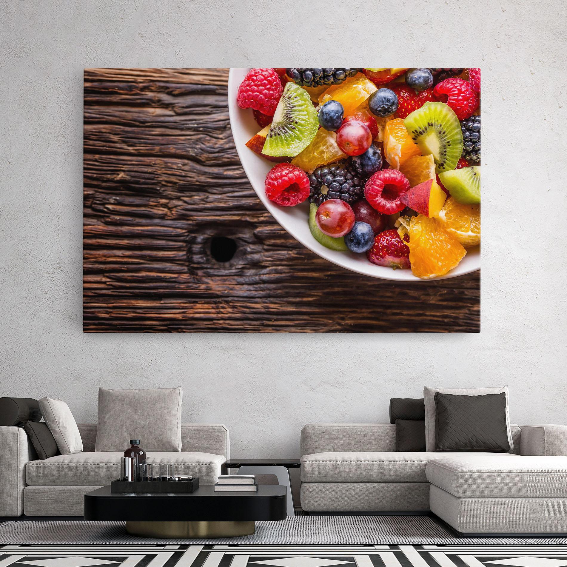 Tablou Canvas Fresh Fruit Salad mockup 2