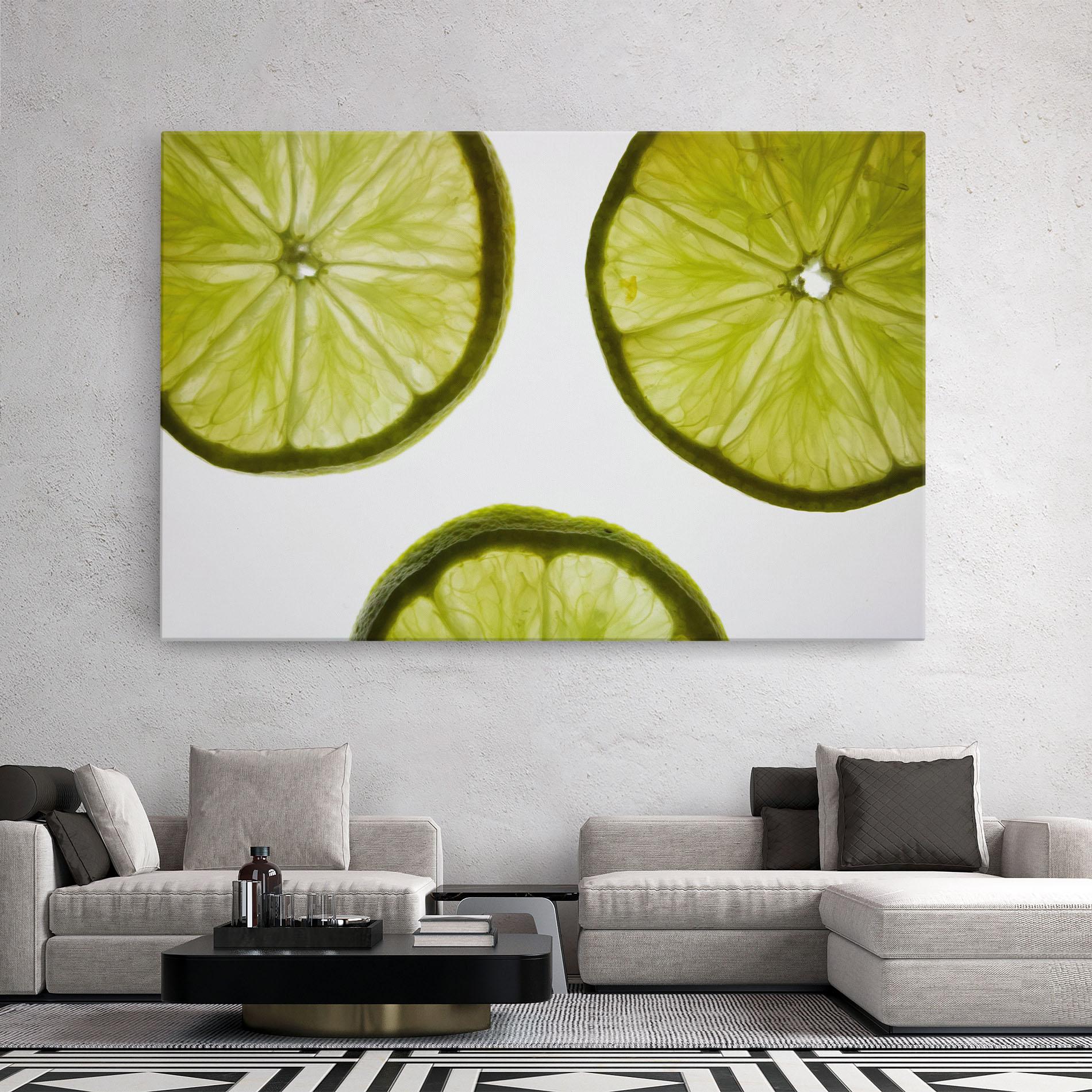 Tablou Canvas Lime Slice mockup 2