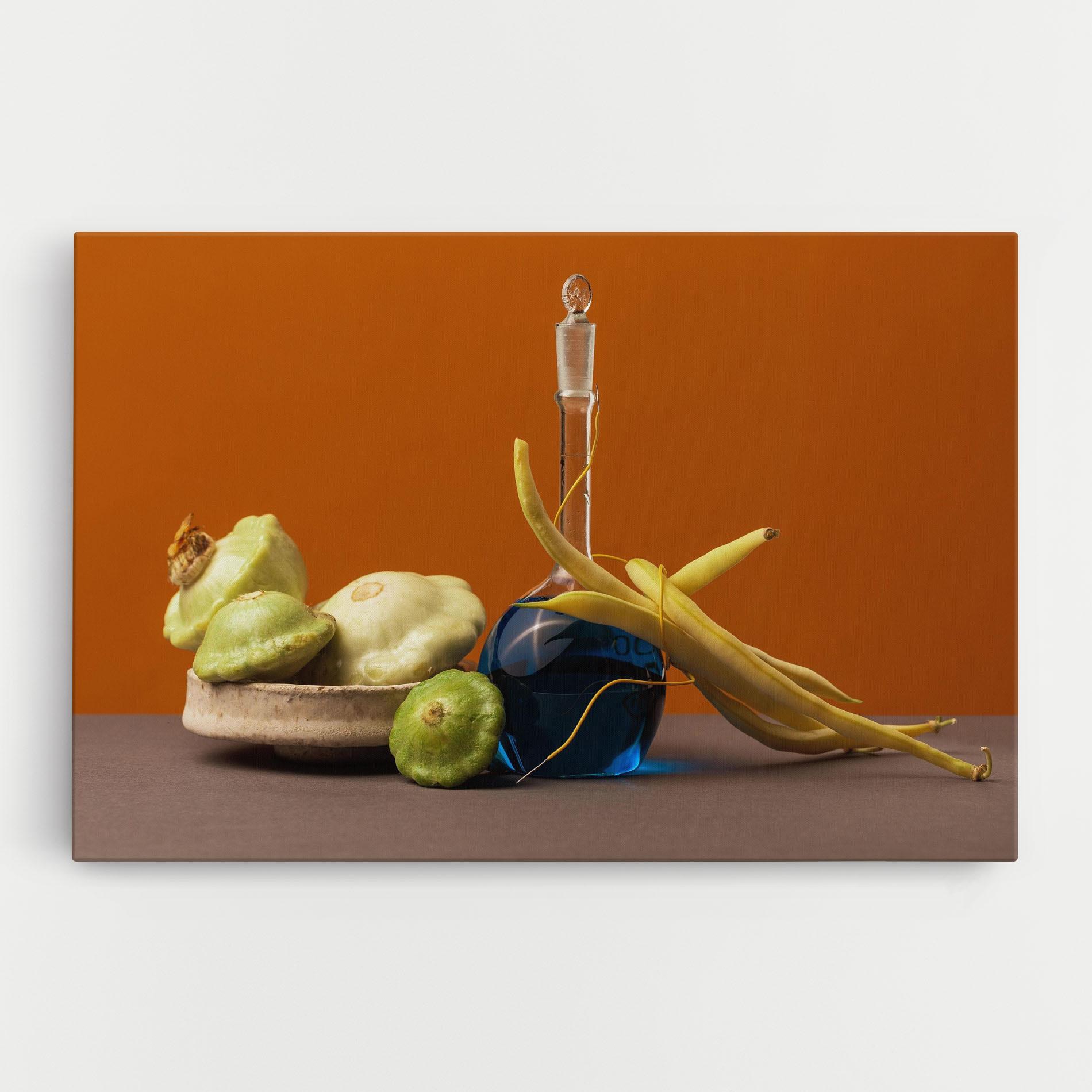Tablou Canvas Vegetables Blue Liquid mockup 0