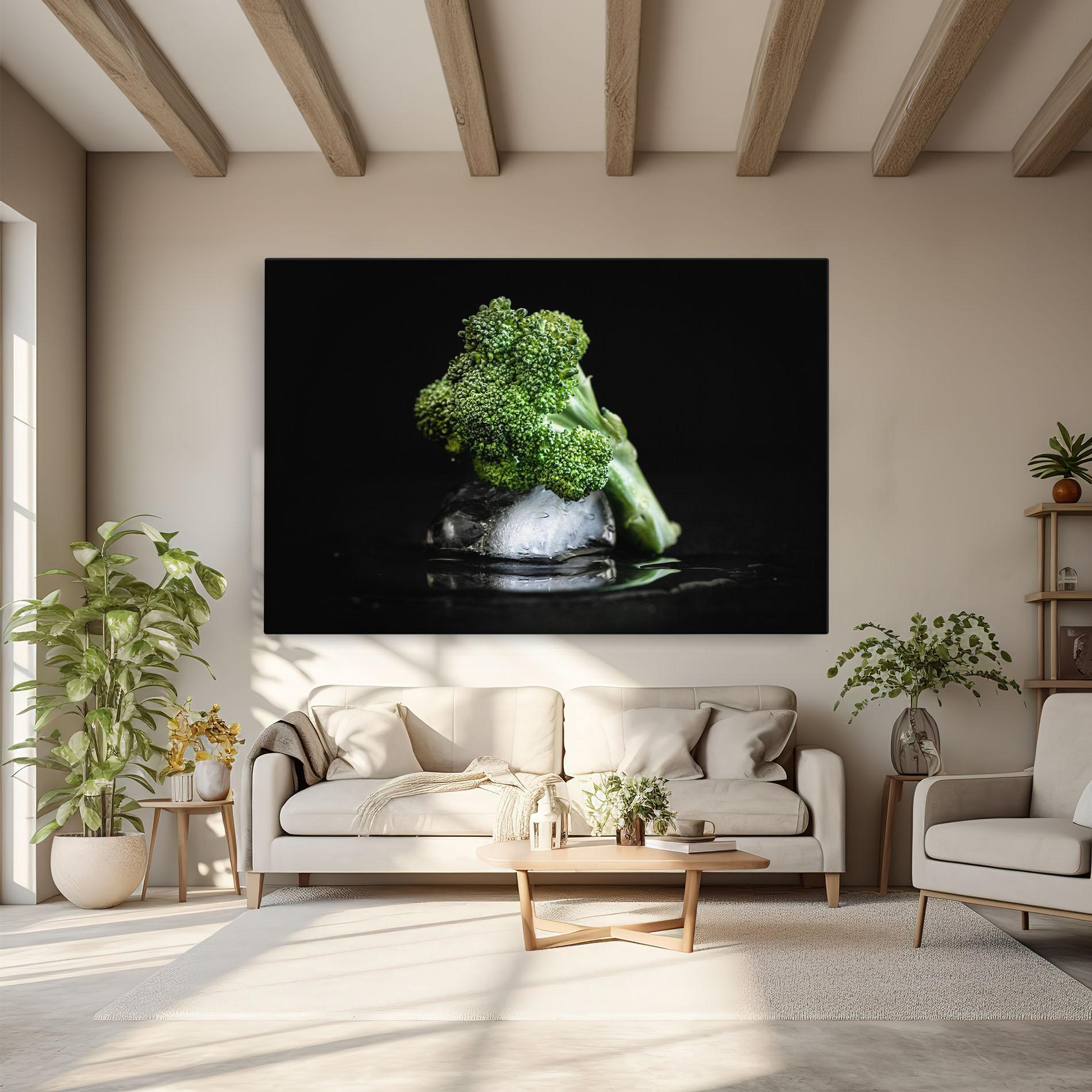 Tablou Canvas Broccoli Water mockup 6
