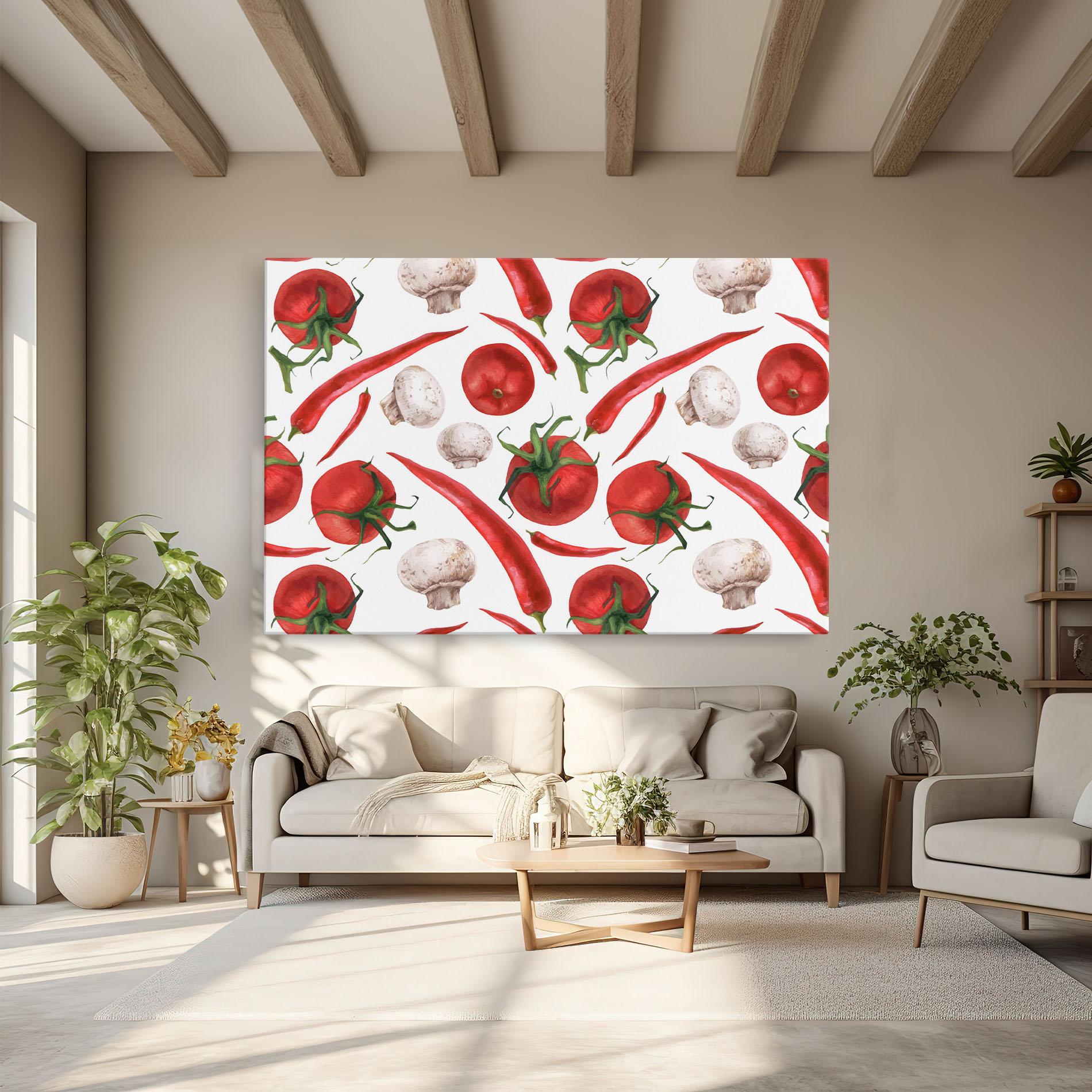 Tablou Canvas Floating Tomato mockup 6