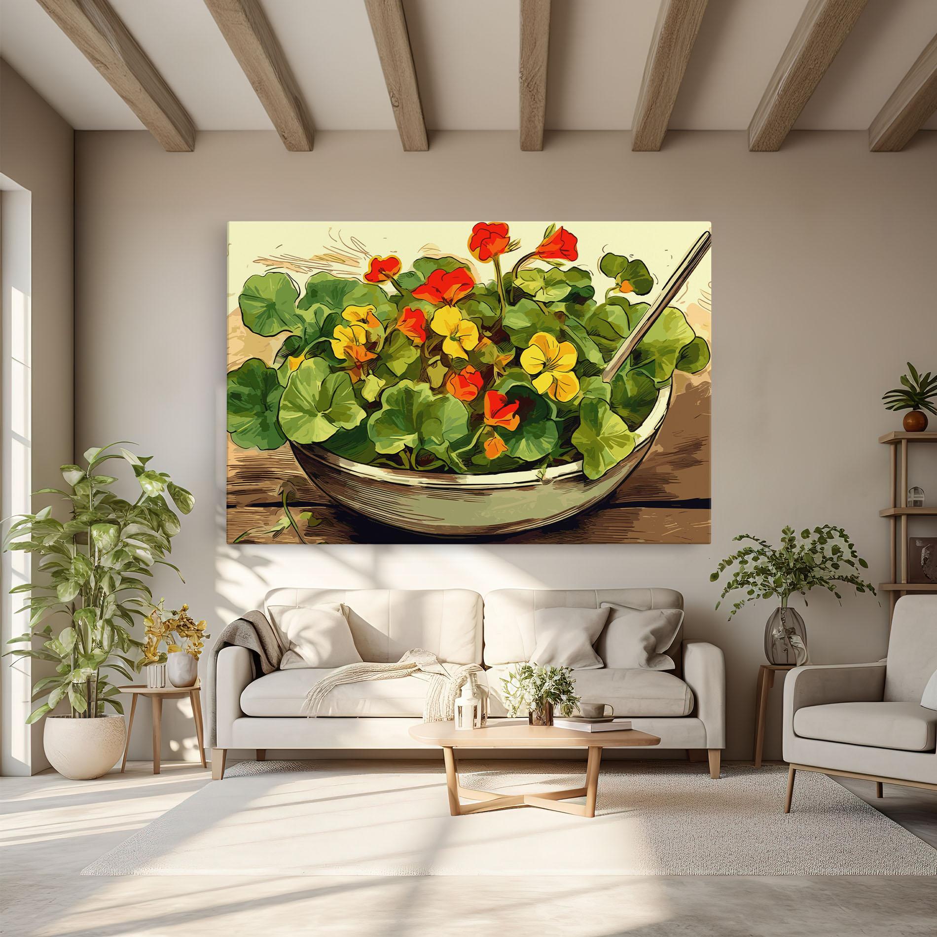 Tablou Canvas Flower Food mockup 6