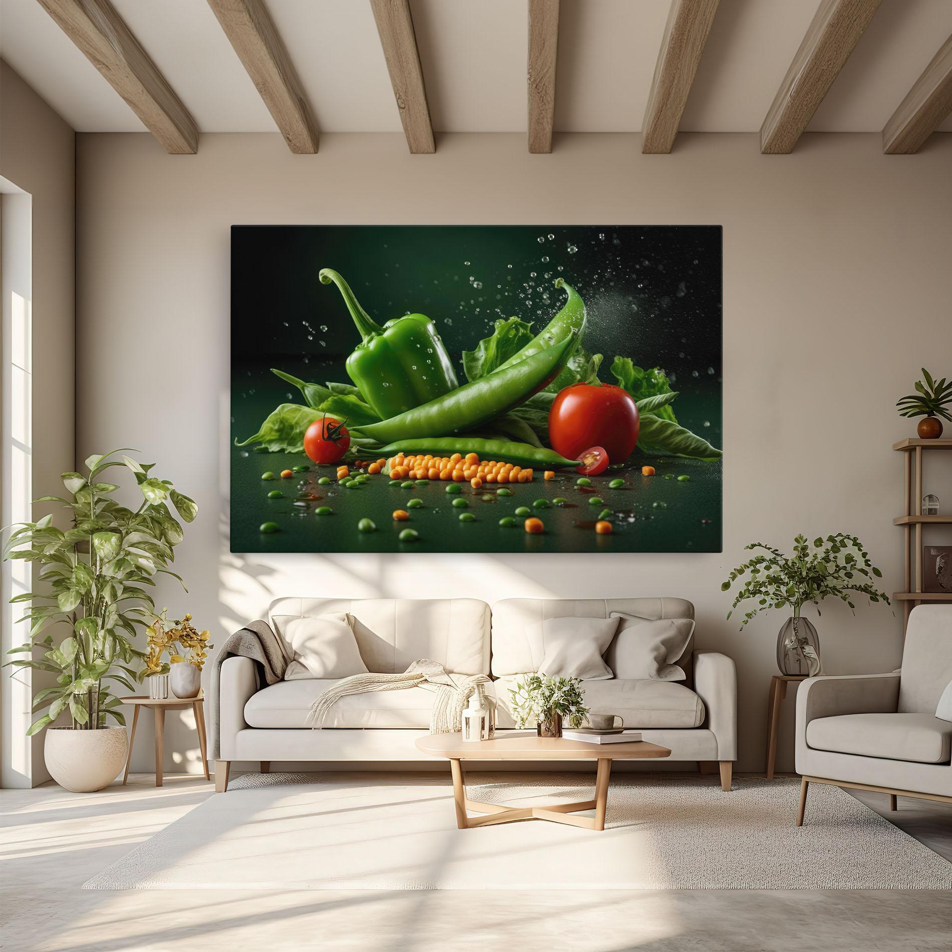 Tablou Canvas Fresh Vegetables mockup 6