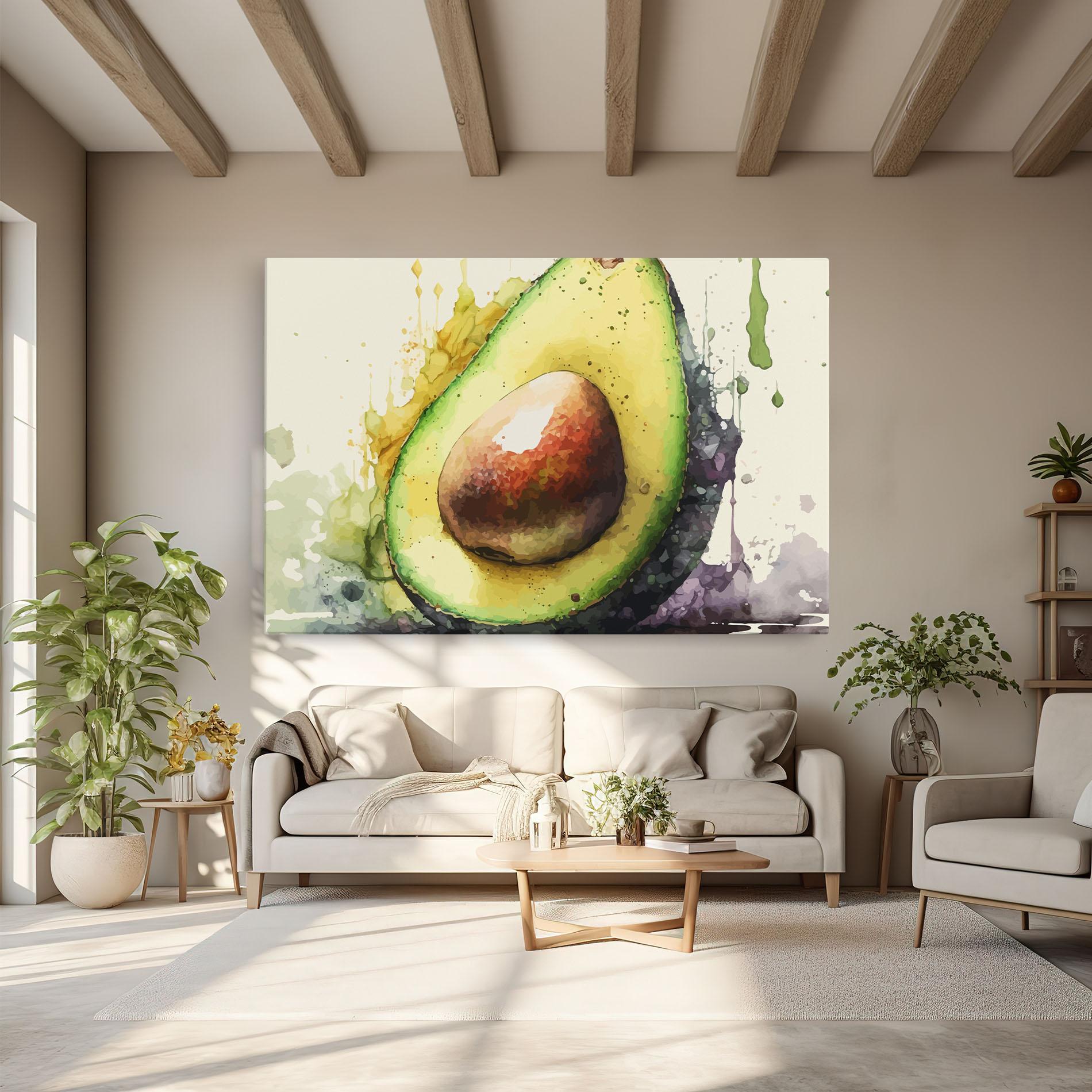 Tablou Canvas Green Avocado Art mockup 6