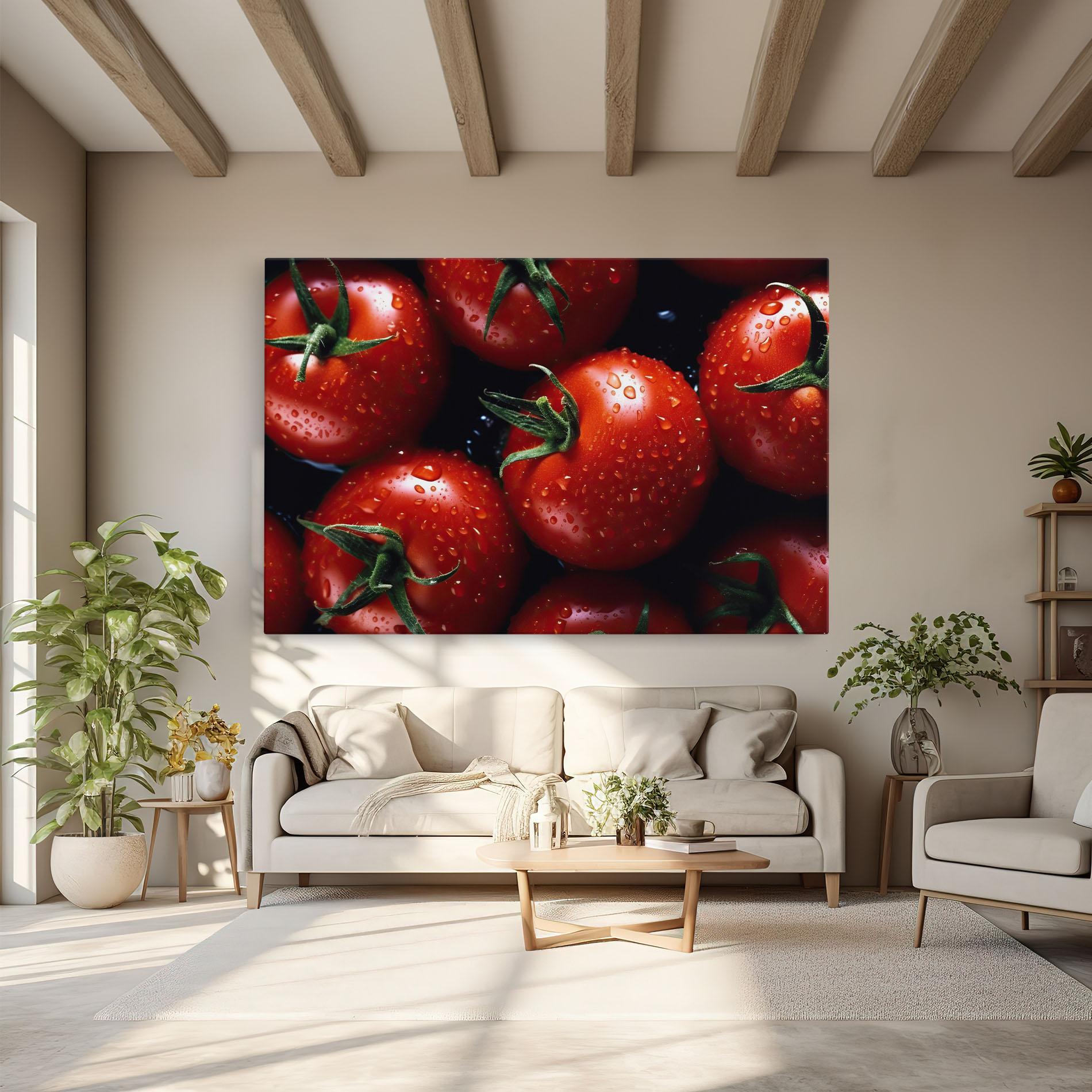 Tablou Canvas Red Wet Tomato mockup 6