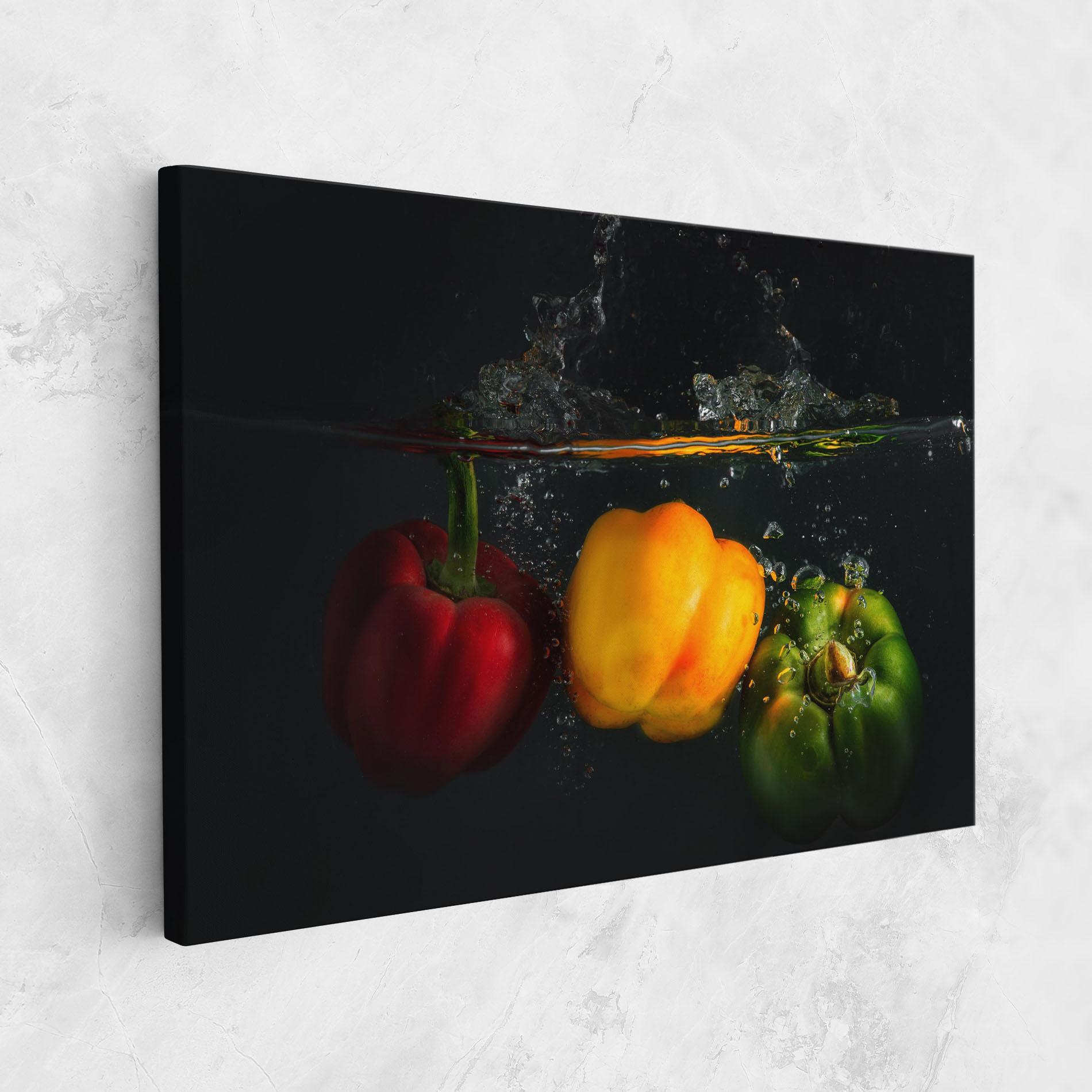 Tablou Canvas Cool Bellpepper Splash mockup 1