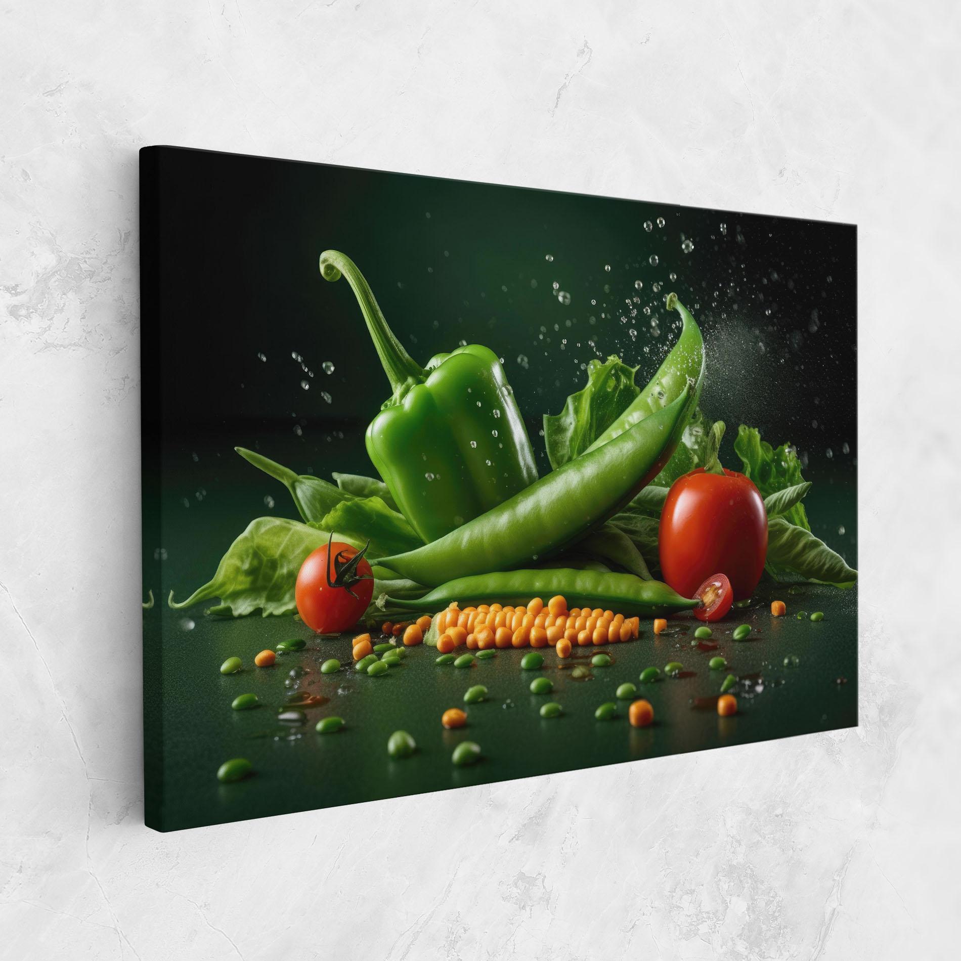 Tablou Canvas Fresh Vegetables mockup 1
