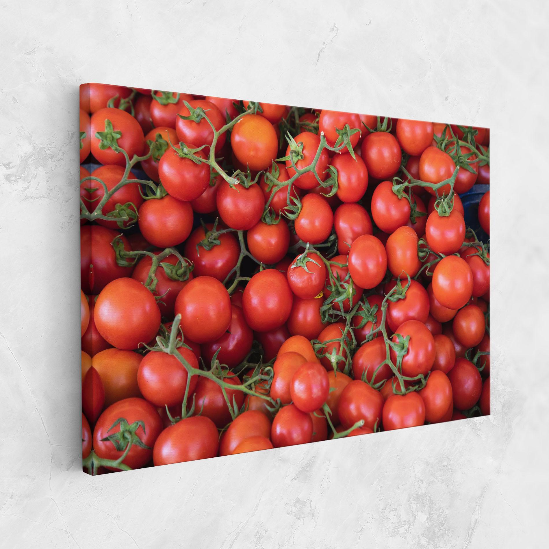 Tablou Canvas Tomato Red Wall mockup 1