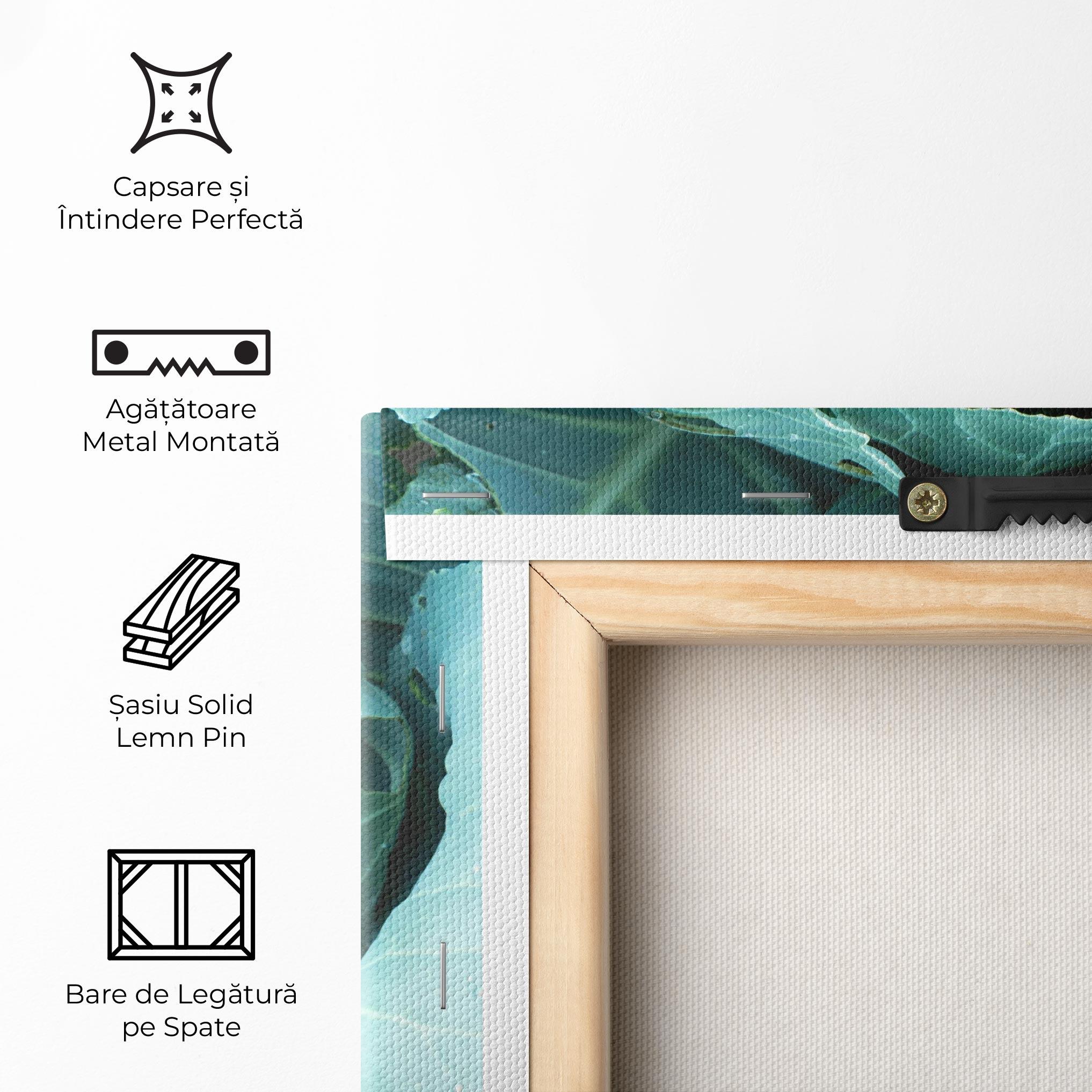 Tablou Canvas Blue Lettuce mockup 5
