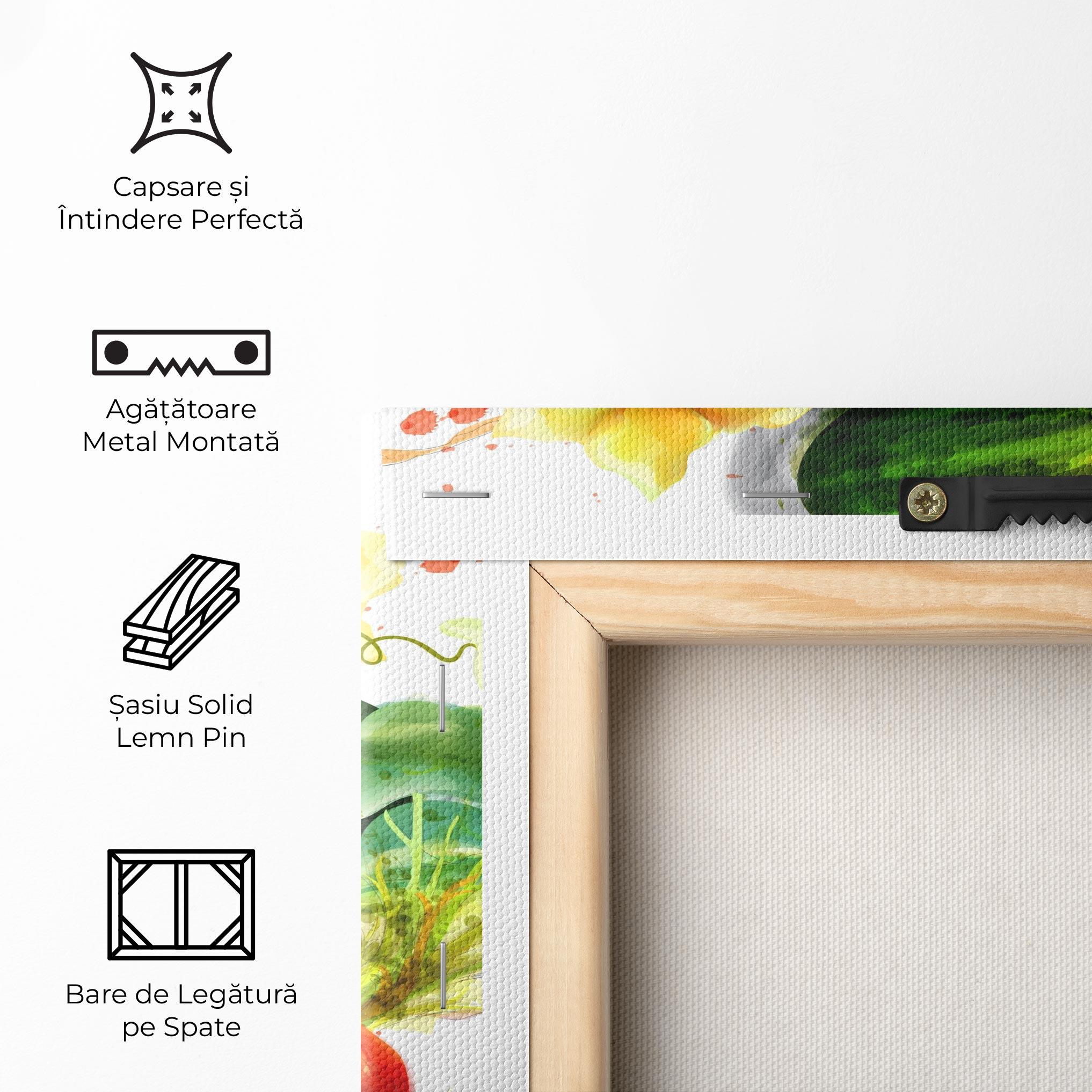Tablou Canvas Watercolor Vegetables mockup 5
