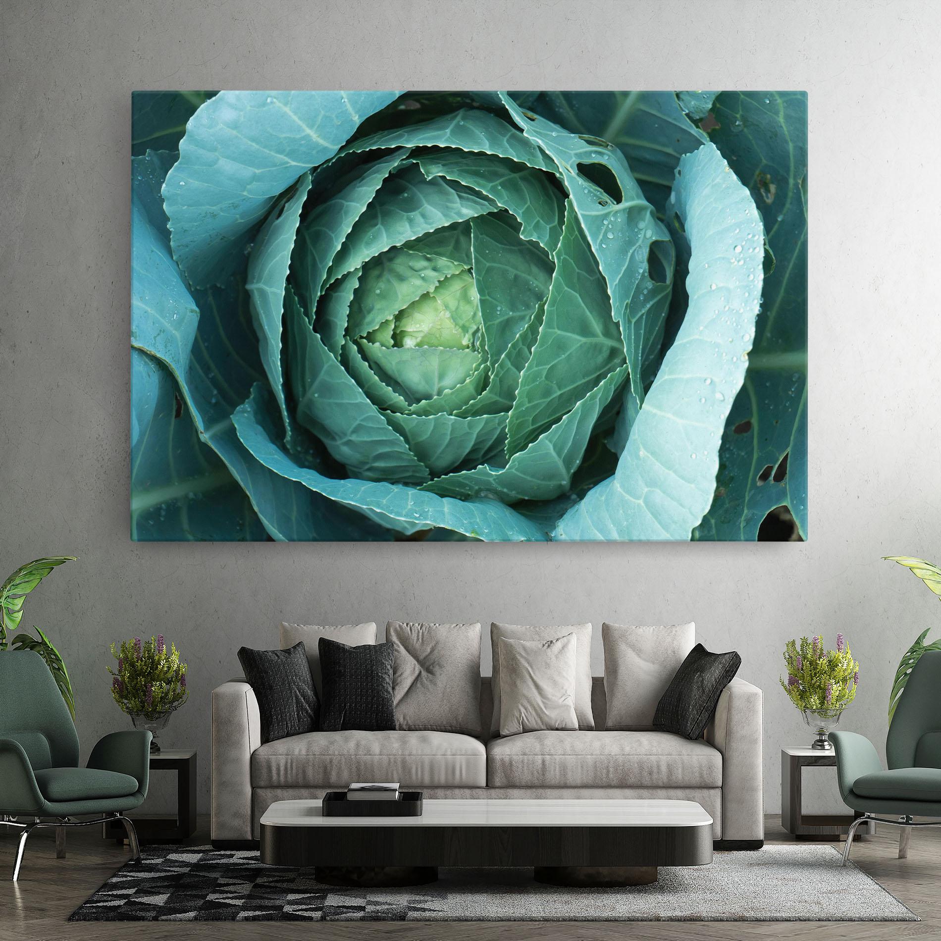 Tablou Canvas Blue Lettuce mockup 7