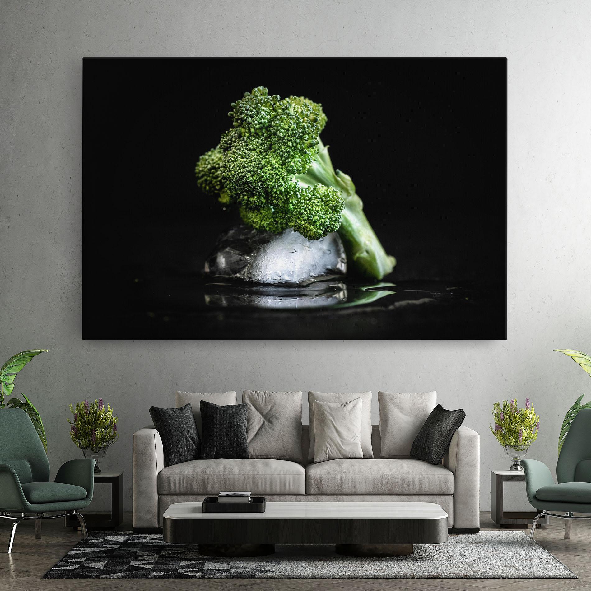 Tablou Canvas Broccoli Water mockup 7