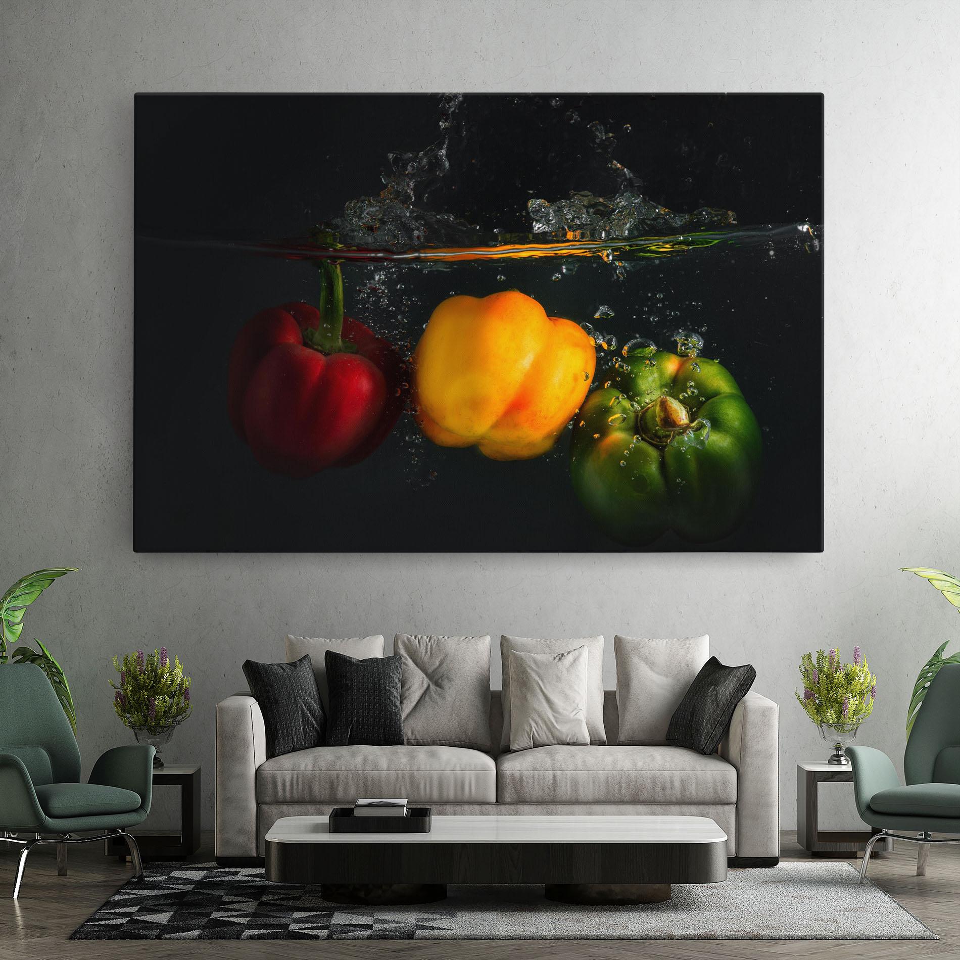 Tablou Canvas Cool Bellpepper Splash mockup 7