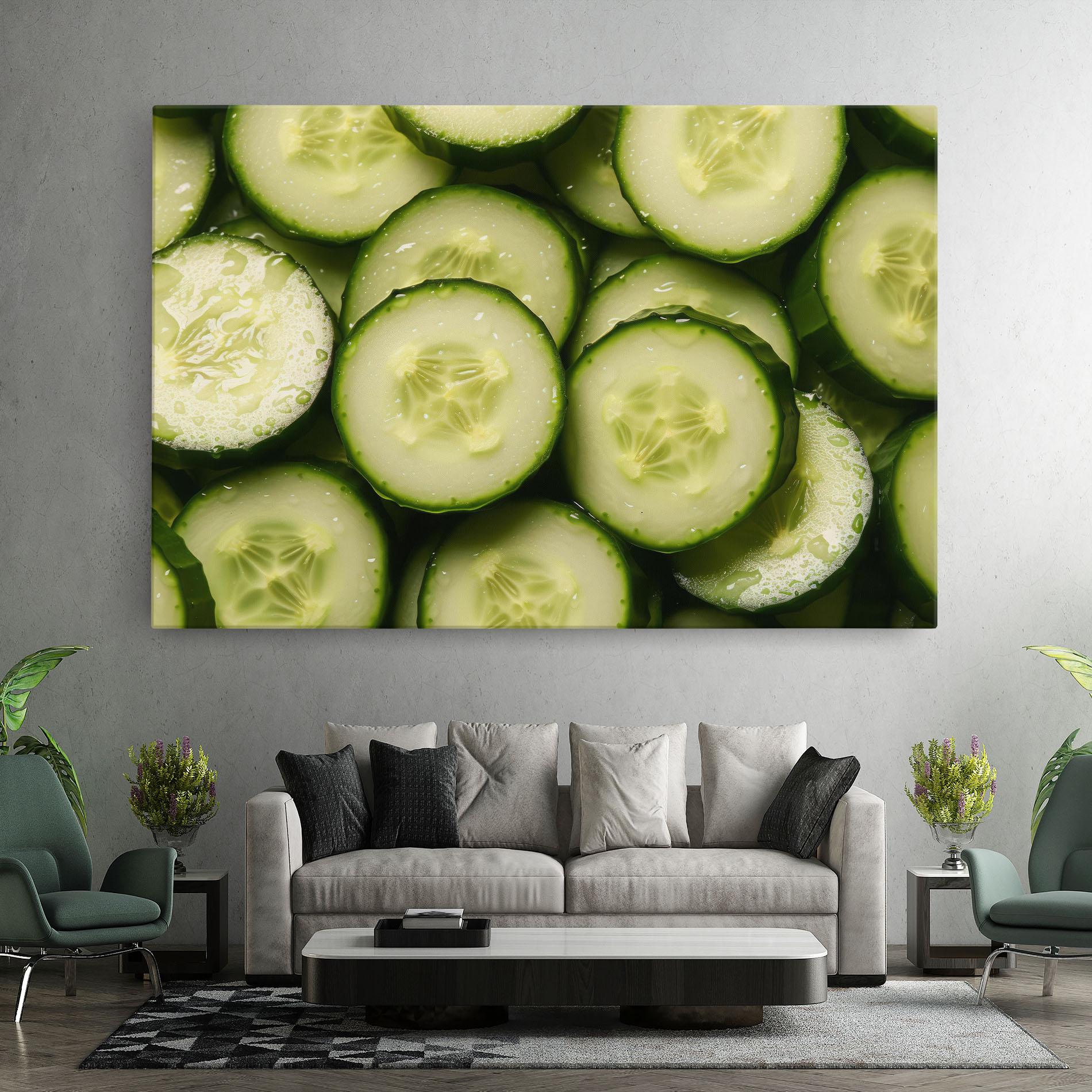 Tablou Canvas Fresh Cucumber mockup 7