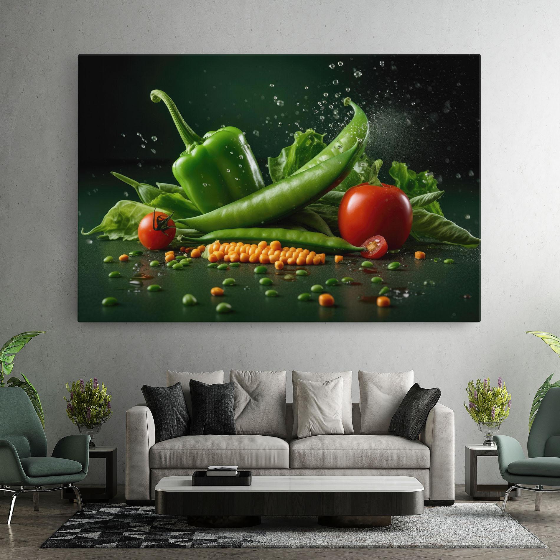 Tablou Canvas Fresh Vegetables mockup 7