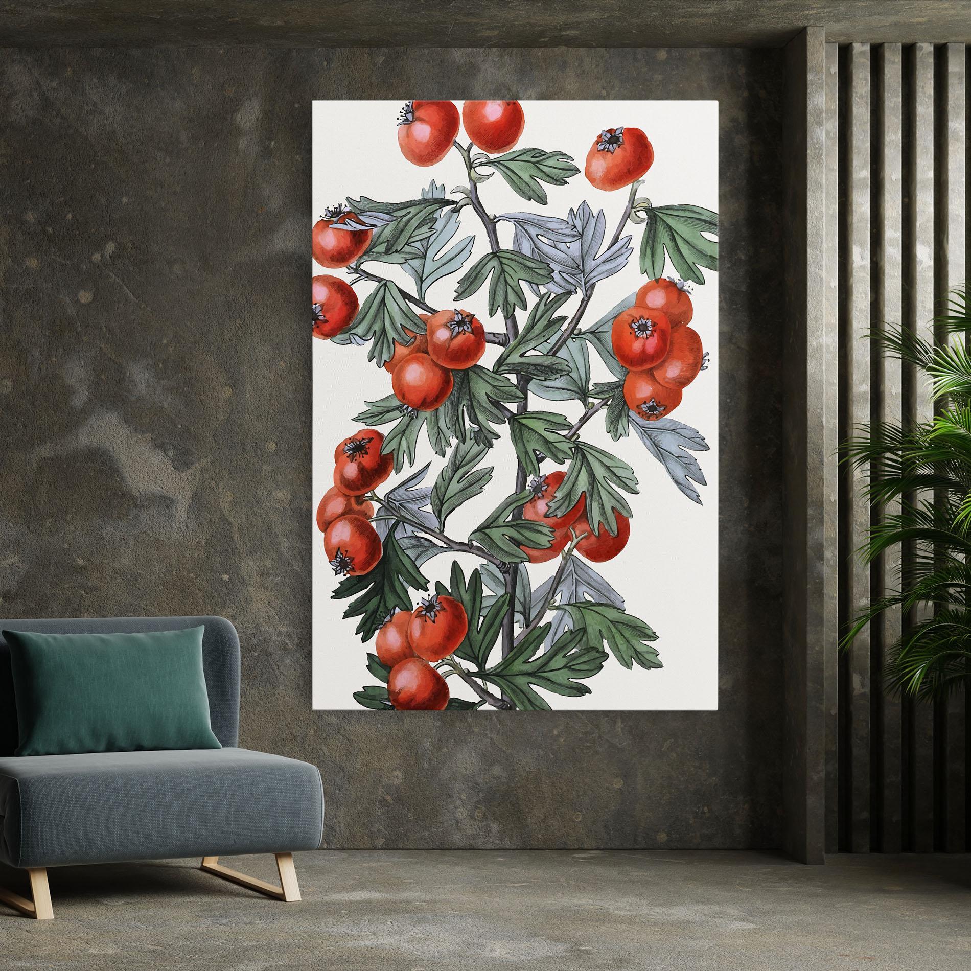 Tablou Canvas Cherry Drawing mockup 7