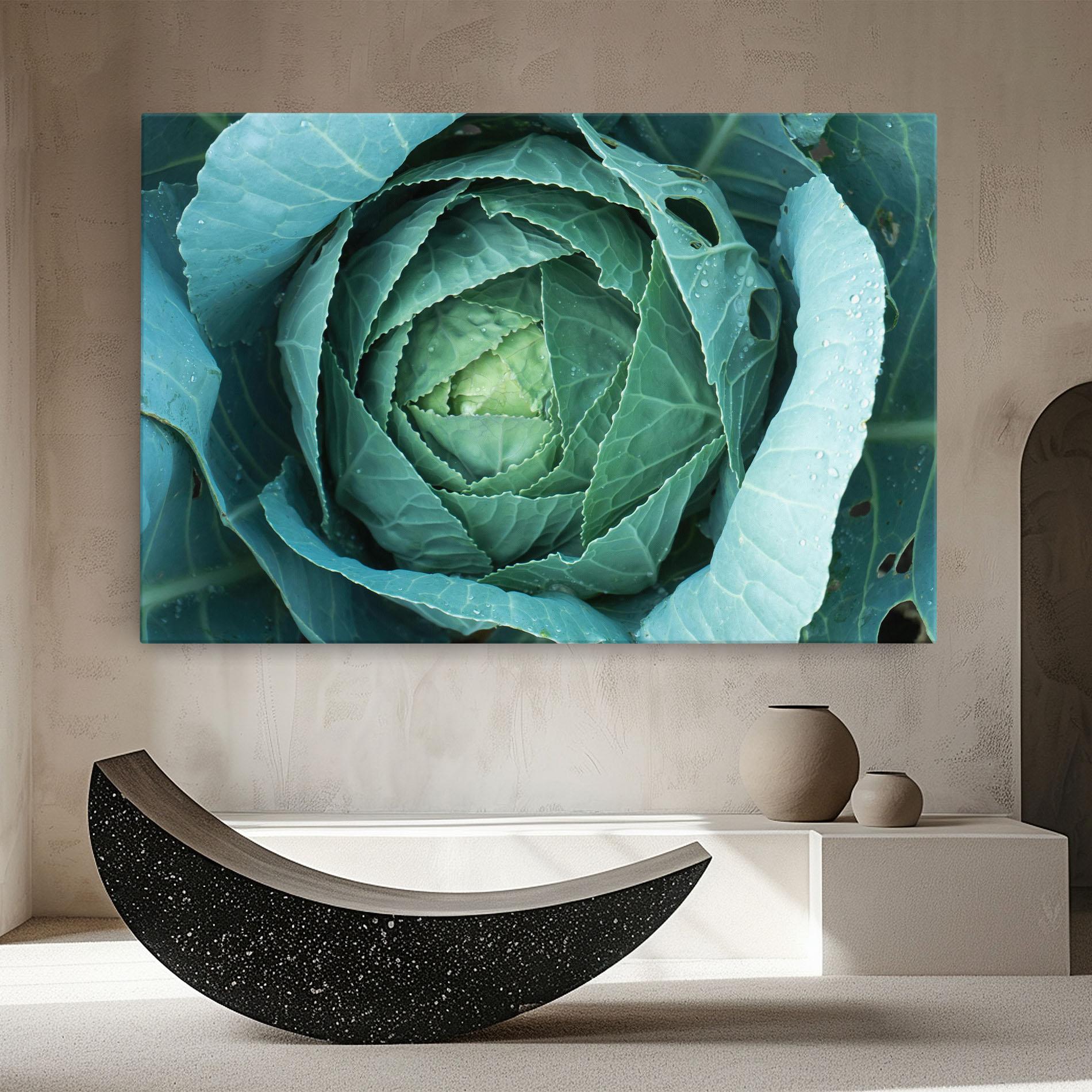 Tablou Canvas Blue Lettuce mockup 8