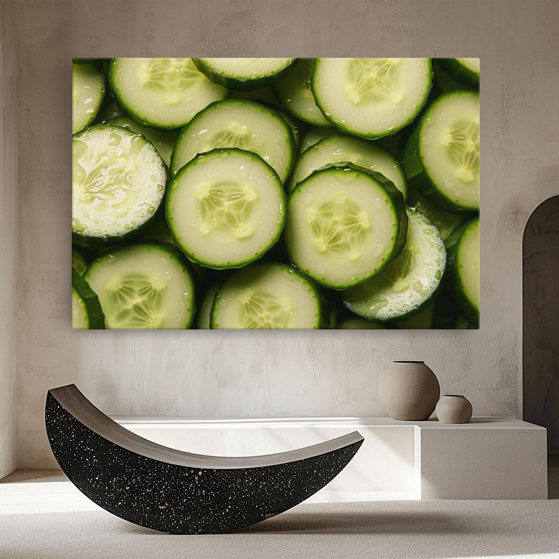 Tablou Canvas Fresh Cucumber mockup 8