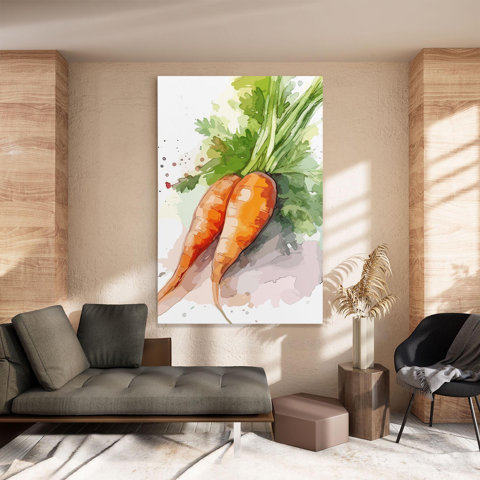 Tablou Canvas Carrot Watercolor mockup 8