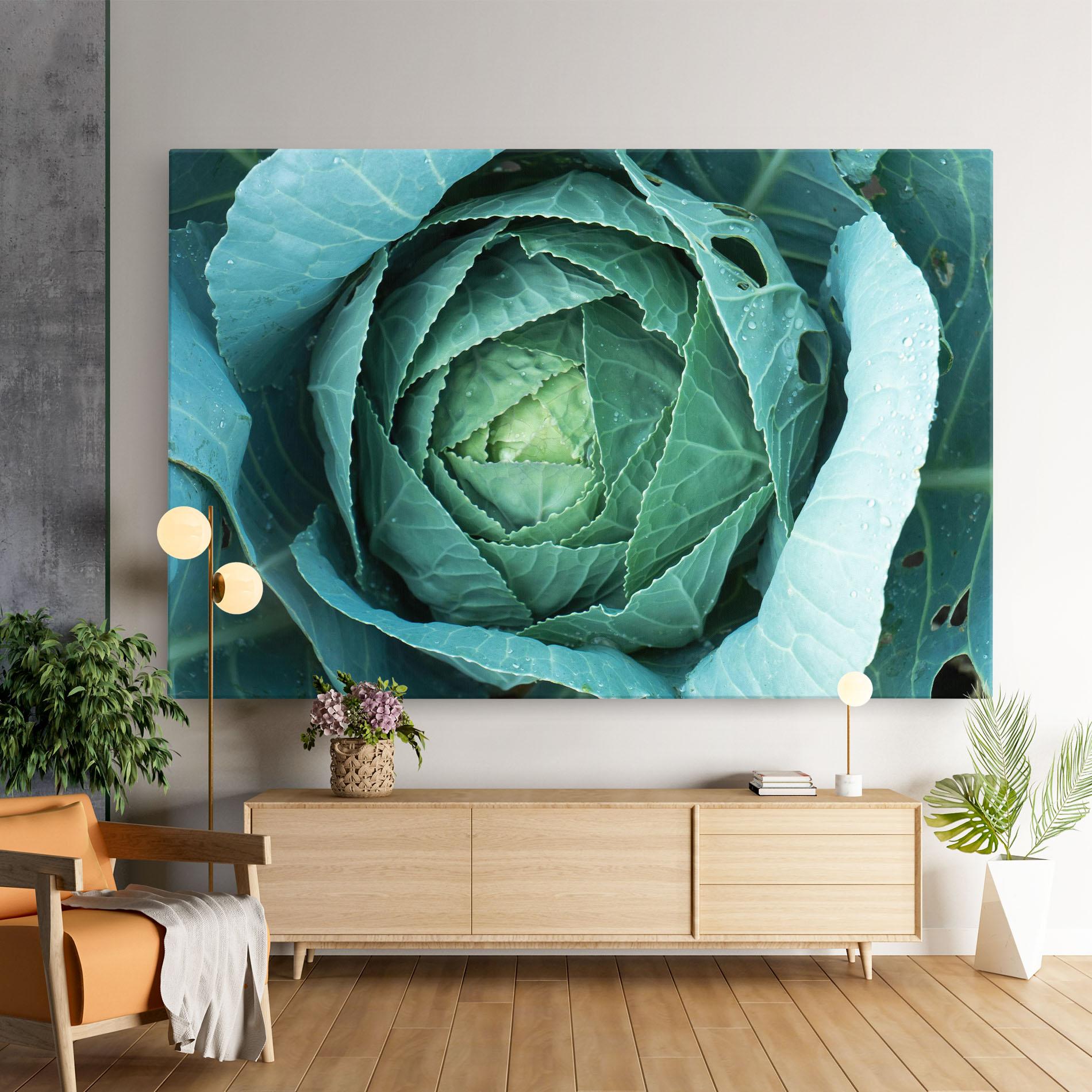 Tablou Canvas Blue Lettuce mockup 9