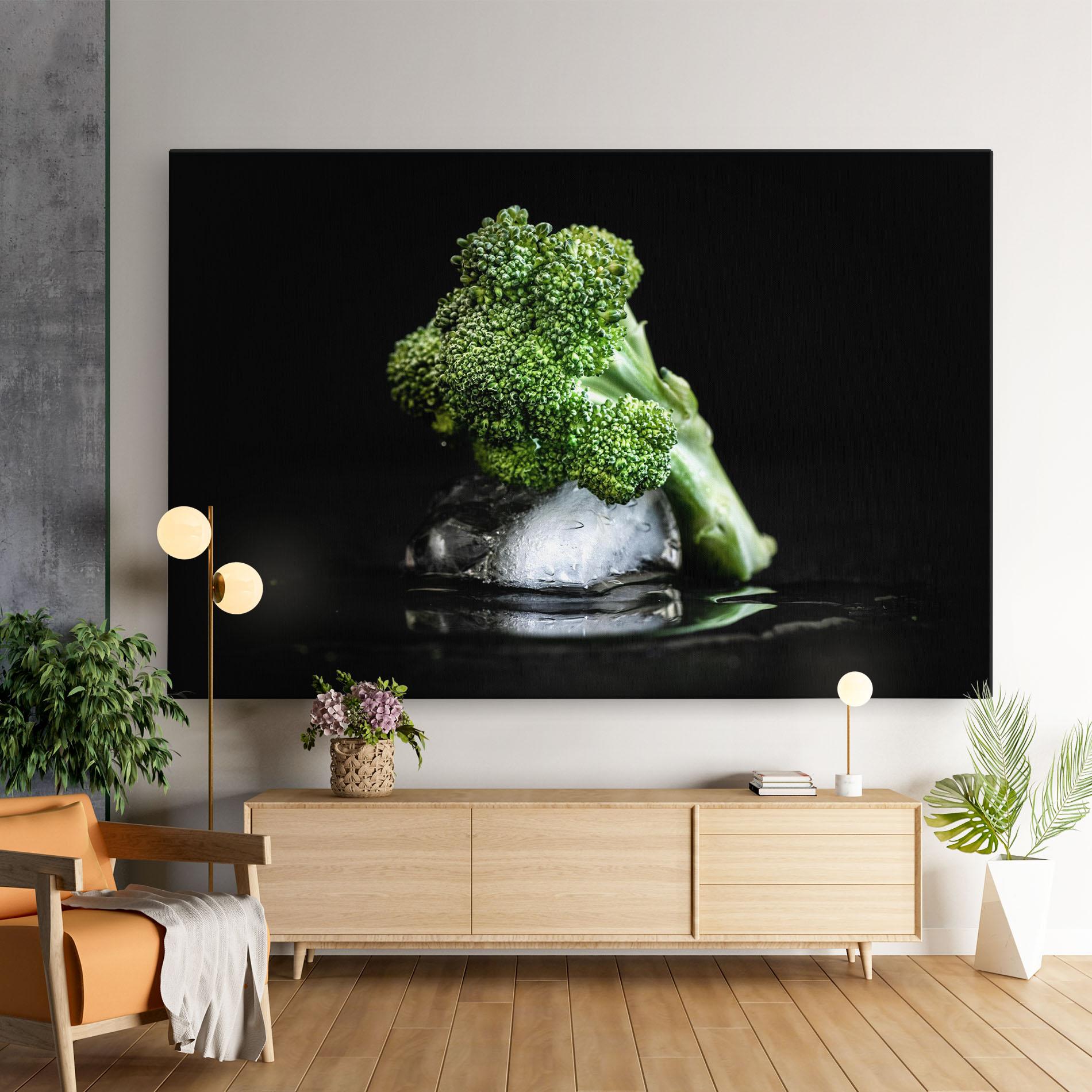 Tablou Canvas Broccoli Water mockup 9