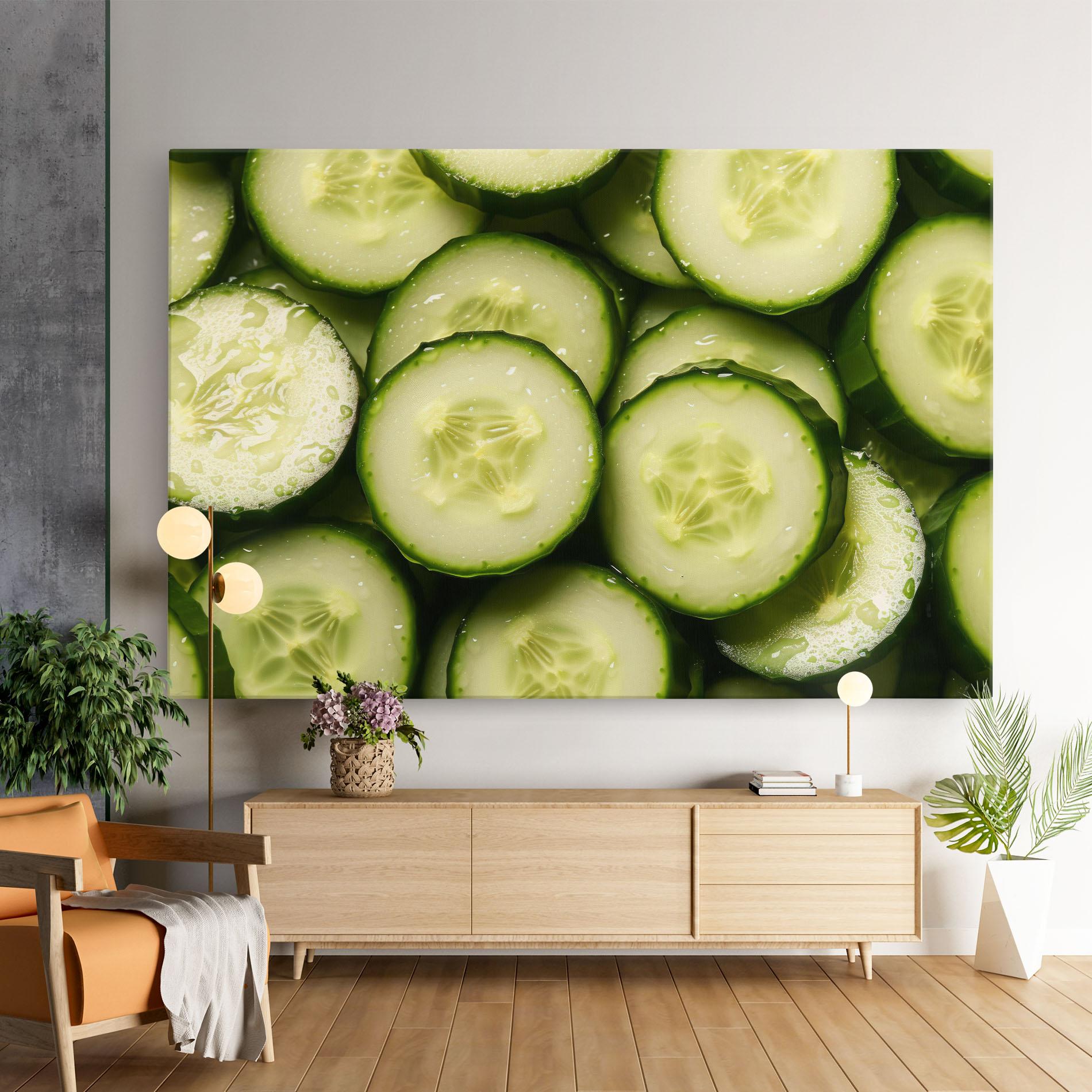 Tablou Canvas Fresh Cucumber mockup 9