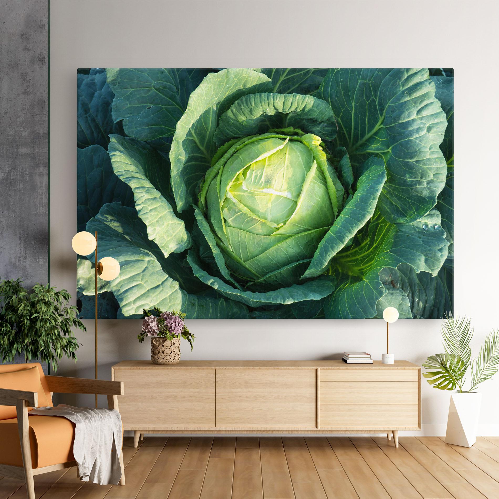 Tablou Canvas Green Lettuce mockup 9