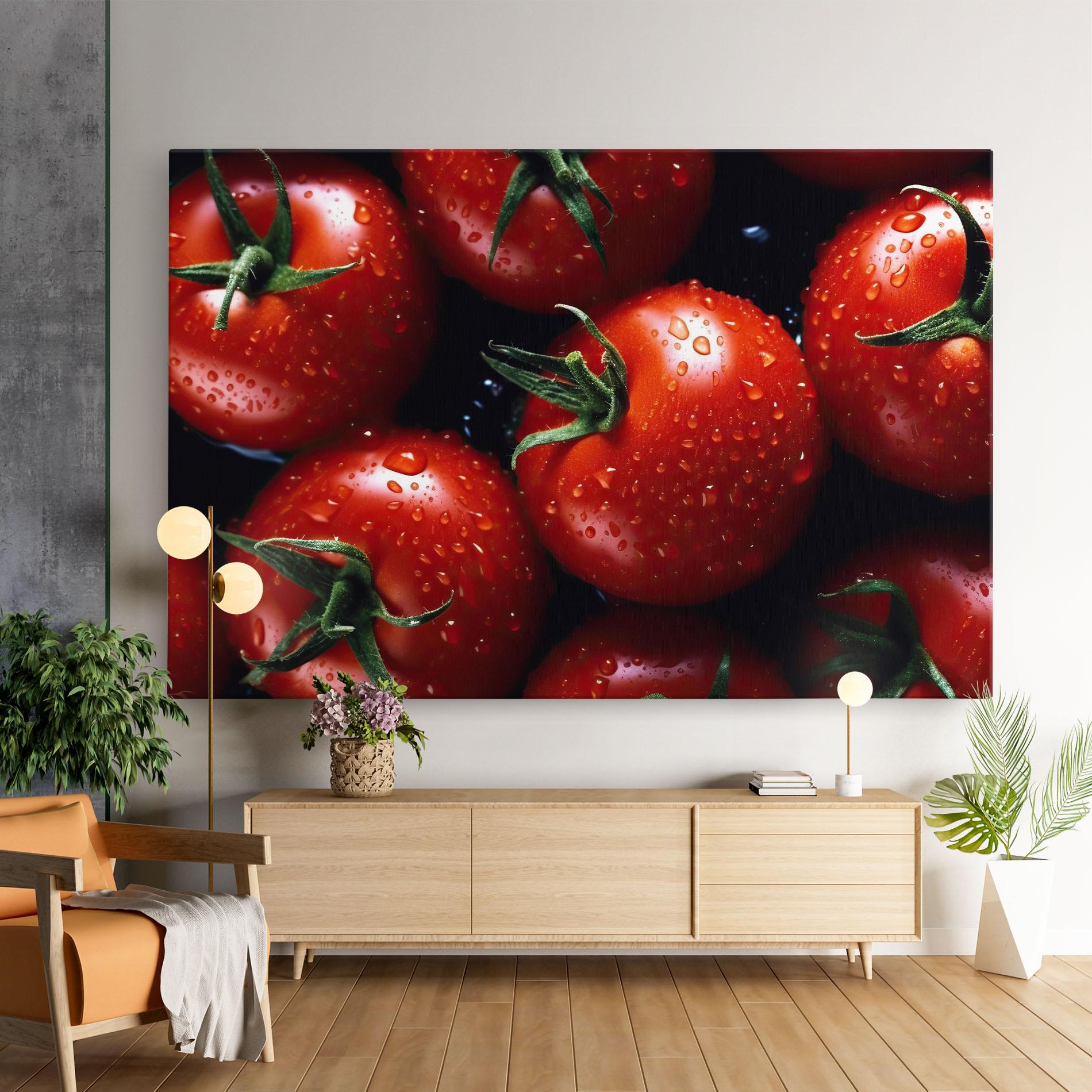 Tablou Canvas Red Wet Tomato mockup 9