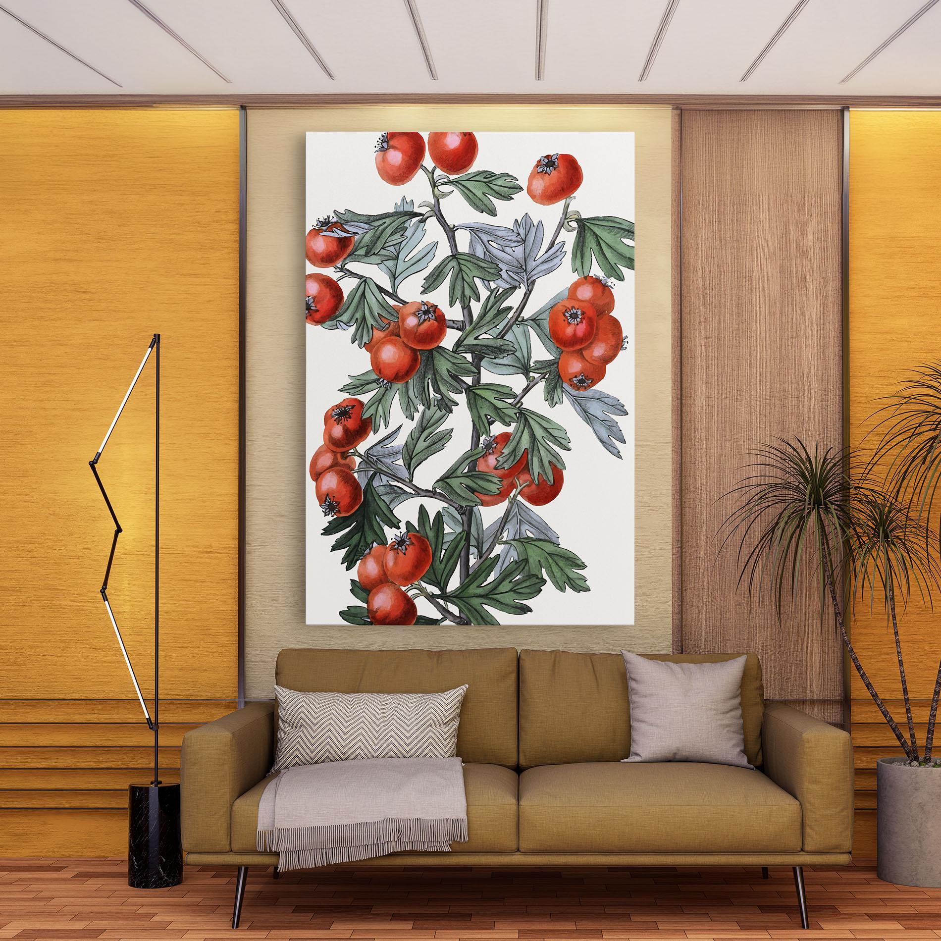 Tablou Canvas Cherry Drawing mockup 9