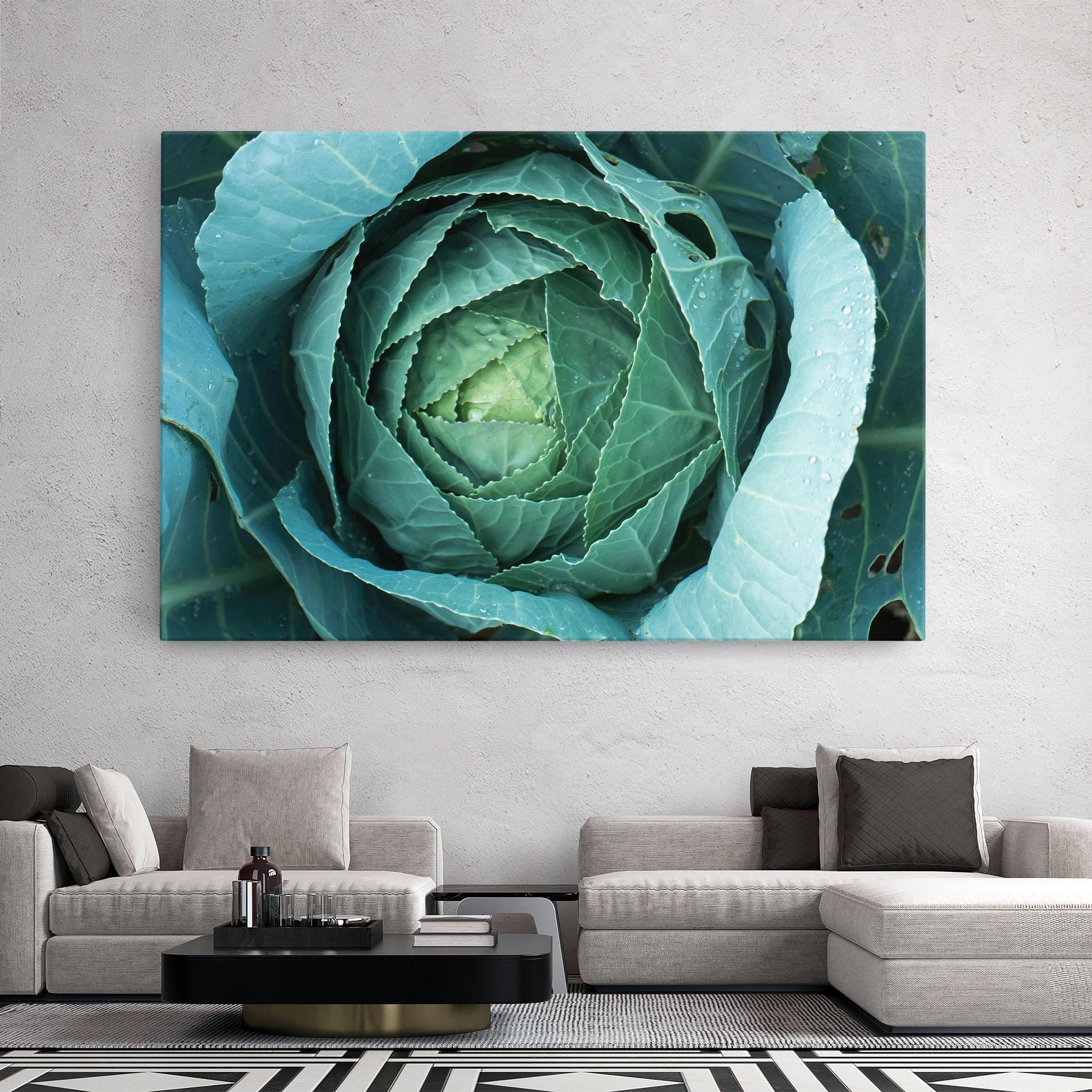 Tablou Canvas Blue Lettuce mockup 2