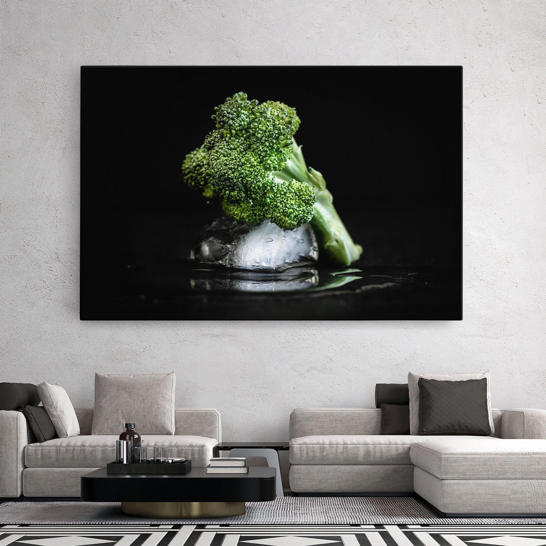 Tablou Canvas Broccoli Water mockup 2