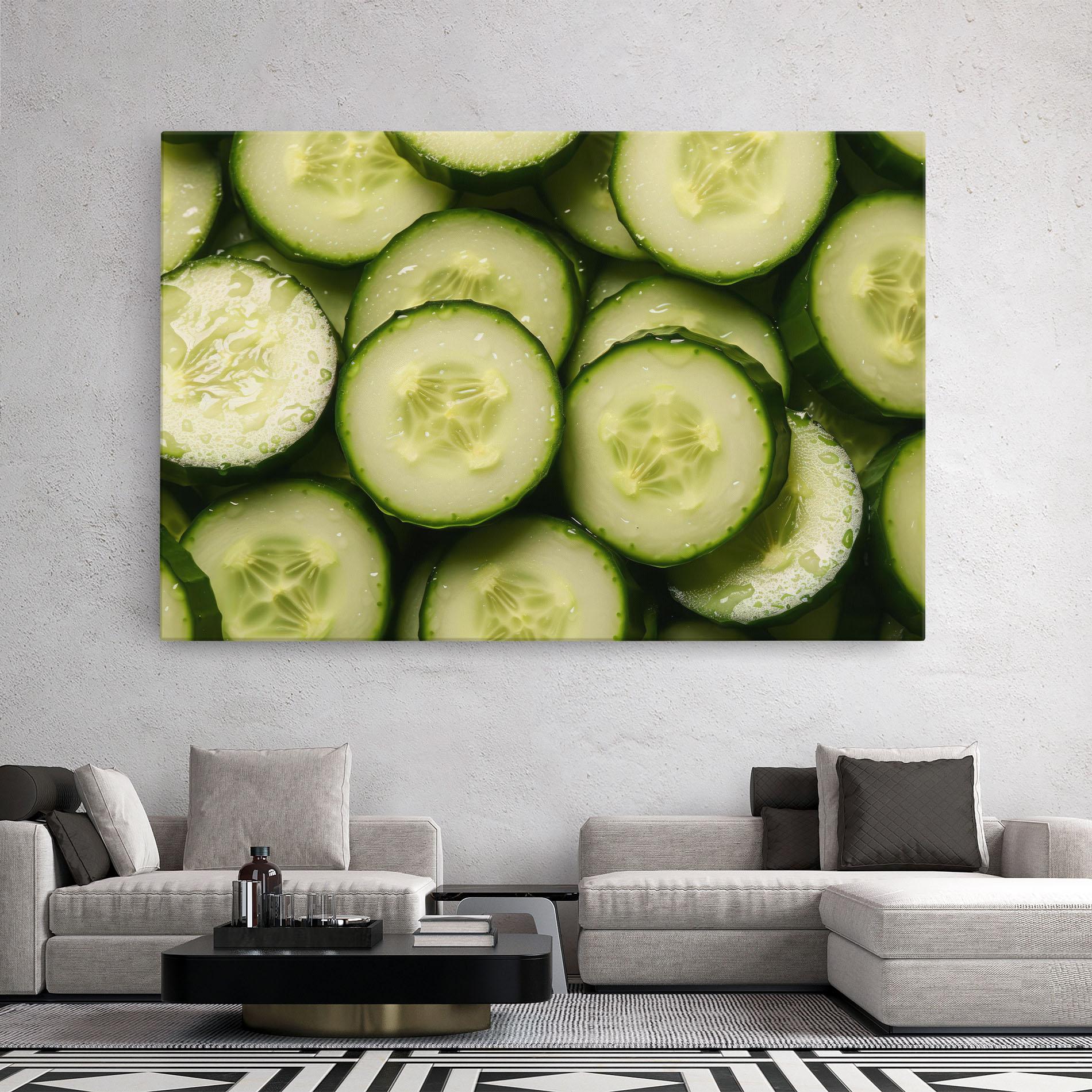 Tablou Canvas Fresh Cucumber mockup 2