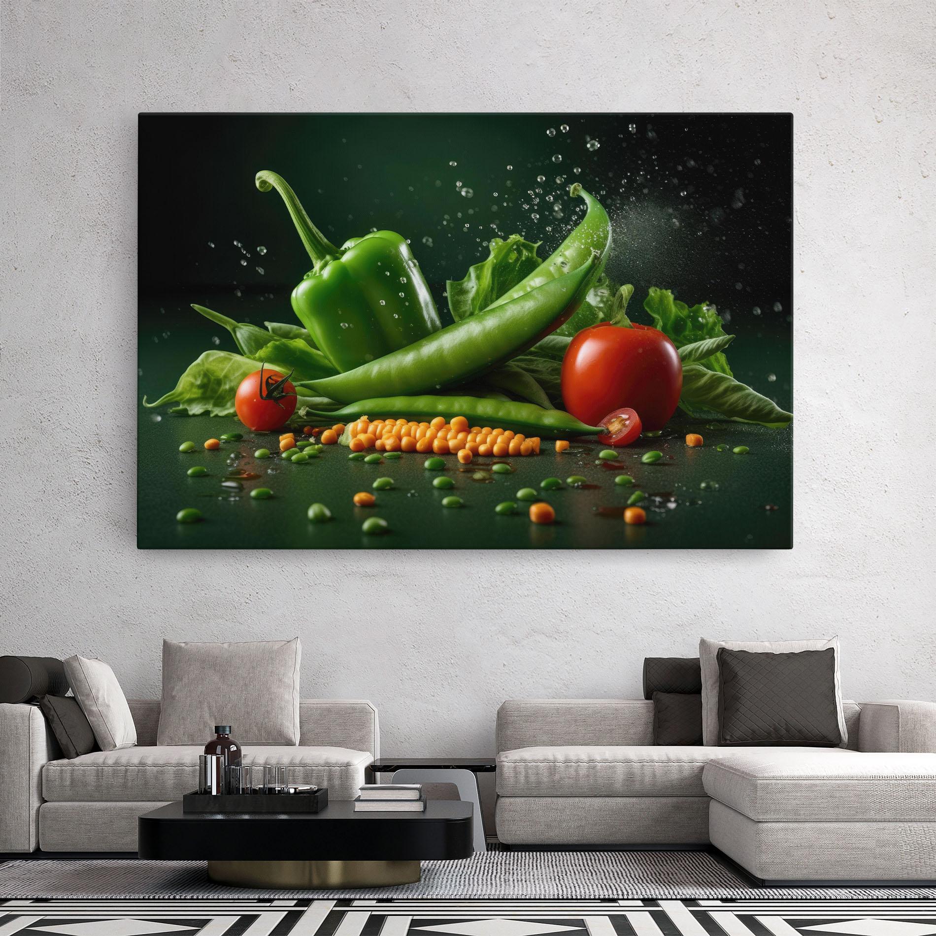 Tablou Canvas Fresh Vegetables mockup 2