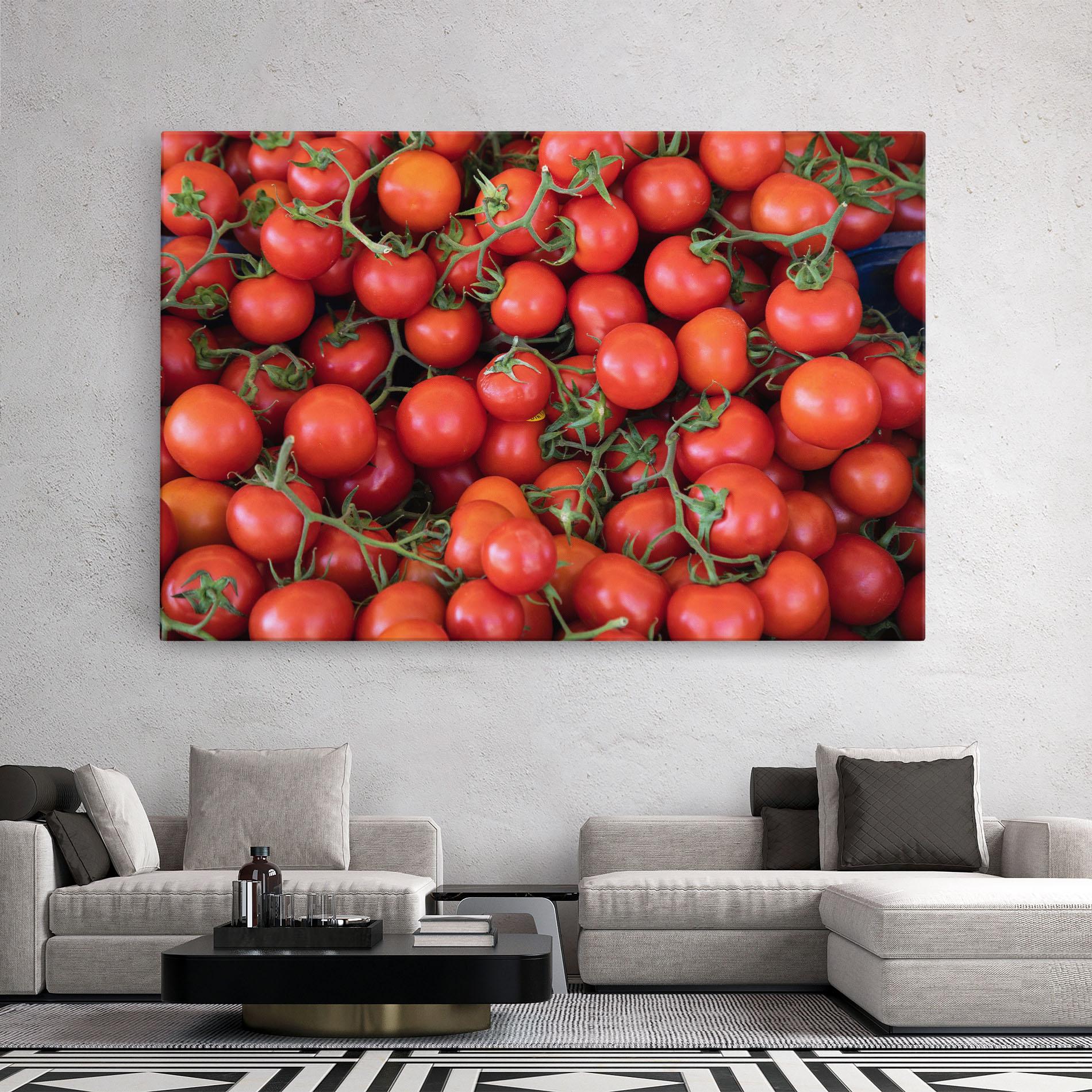 Tablou Canvas Tomato Red Wall mockup 2