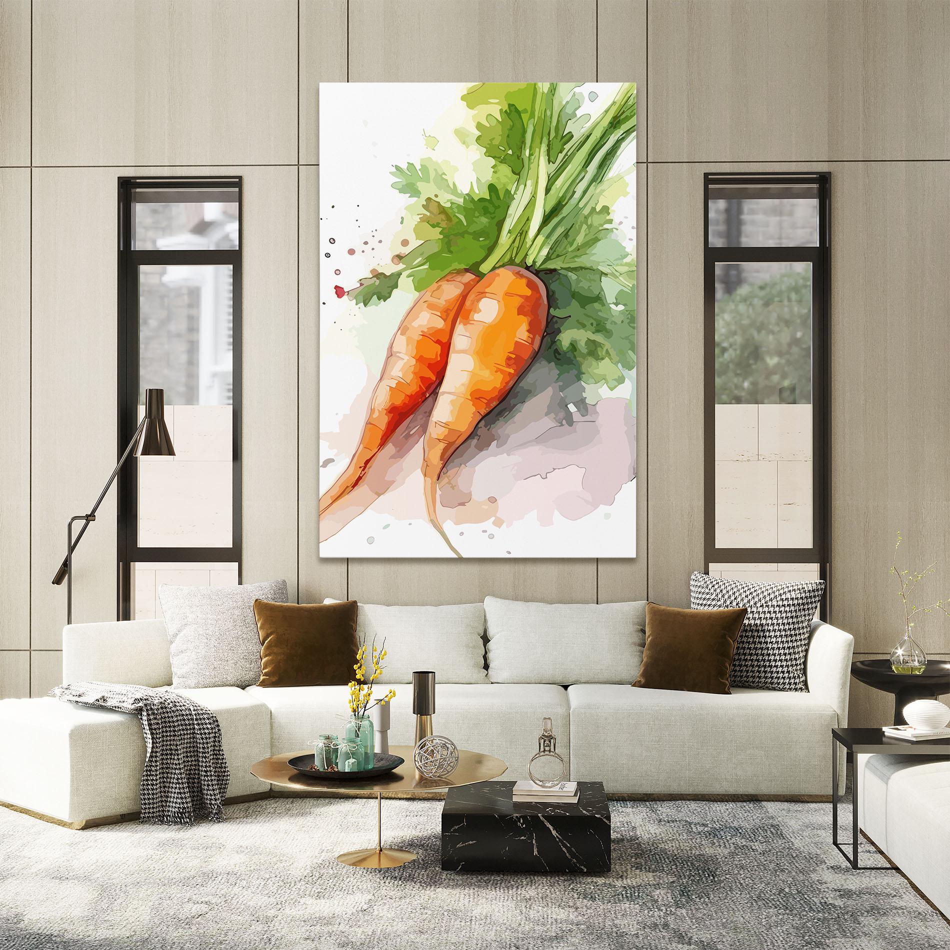 Tablou Canvas Carrot Watercolor mockup 2