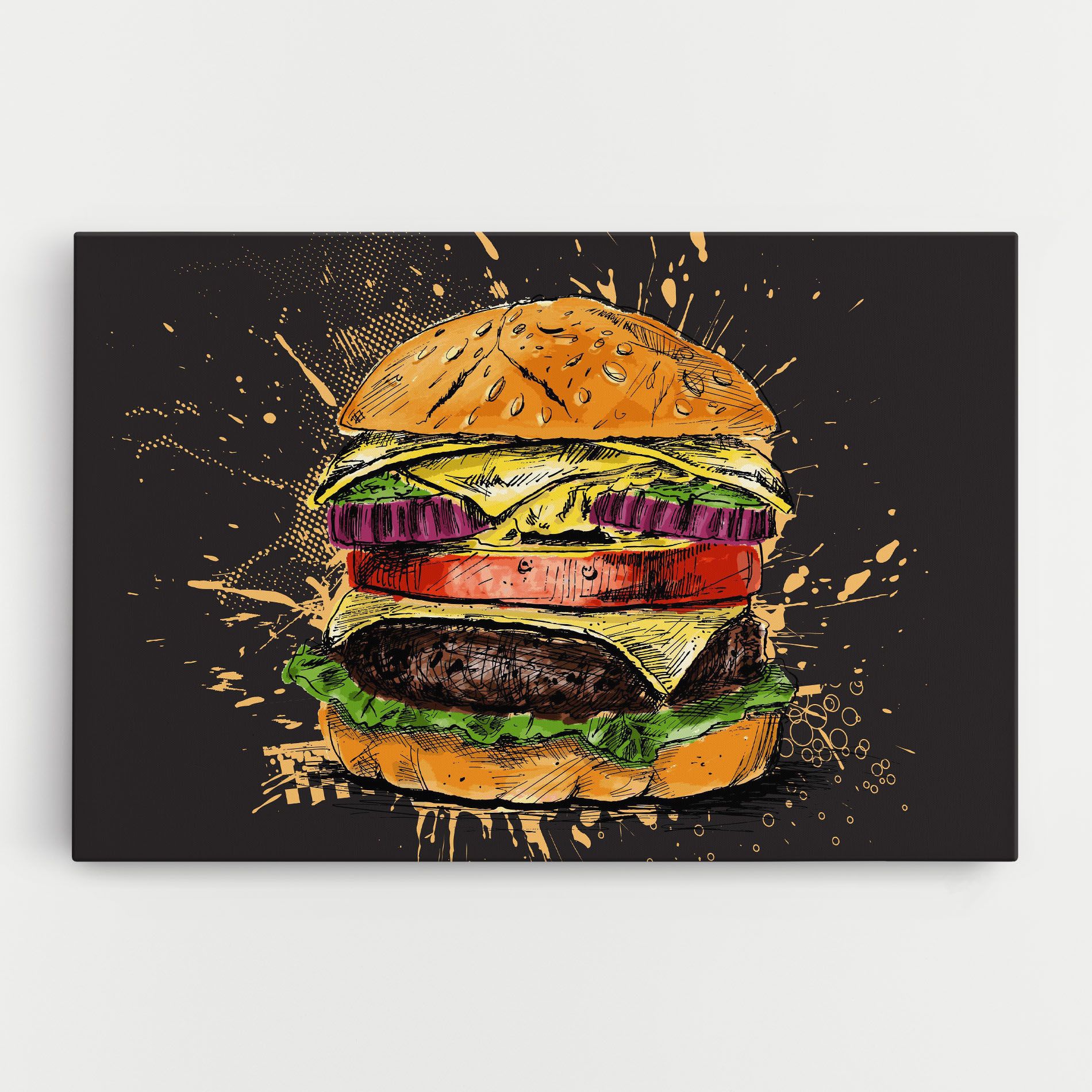 Burger Drawing mockup 0