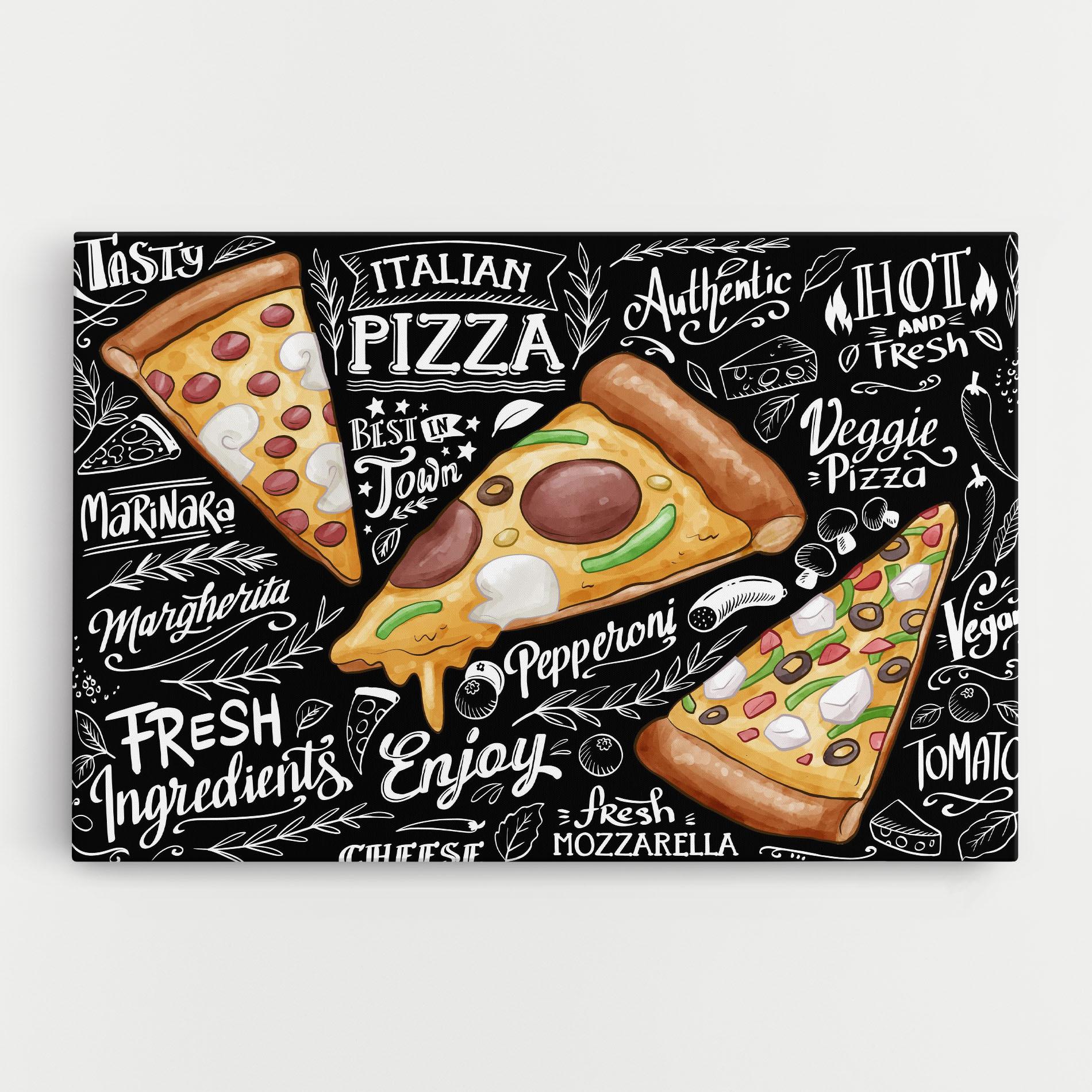 Tablou Canvas Enjoy Pizza mockup 0