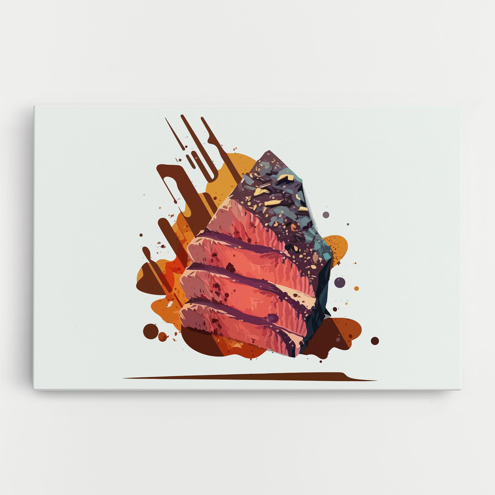 Tablou Canvas Meat Floating mockup 0