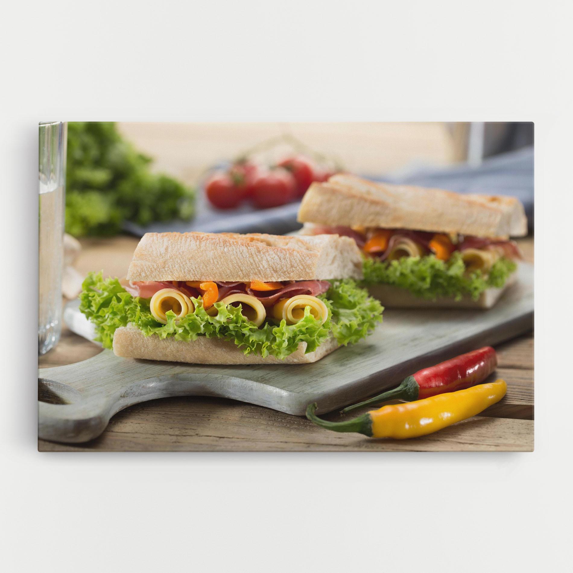 Tablou Canvas Yum Sandwich mockup 0