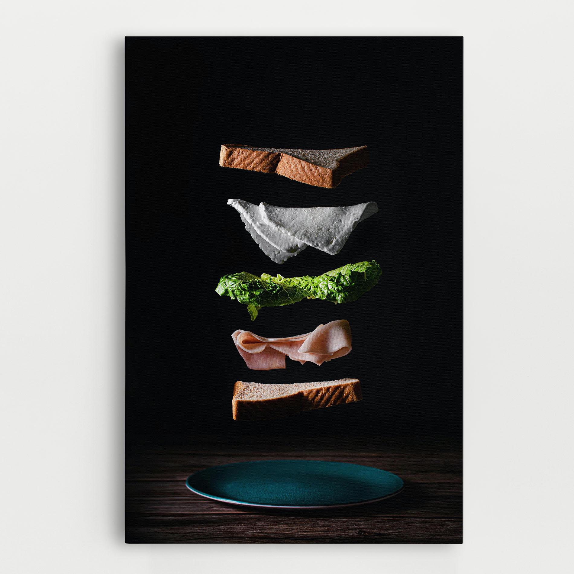 Tablou Canvas Floating Sandwich mockup 0