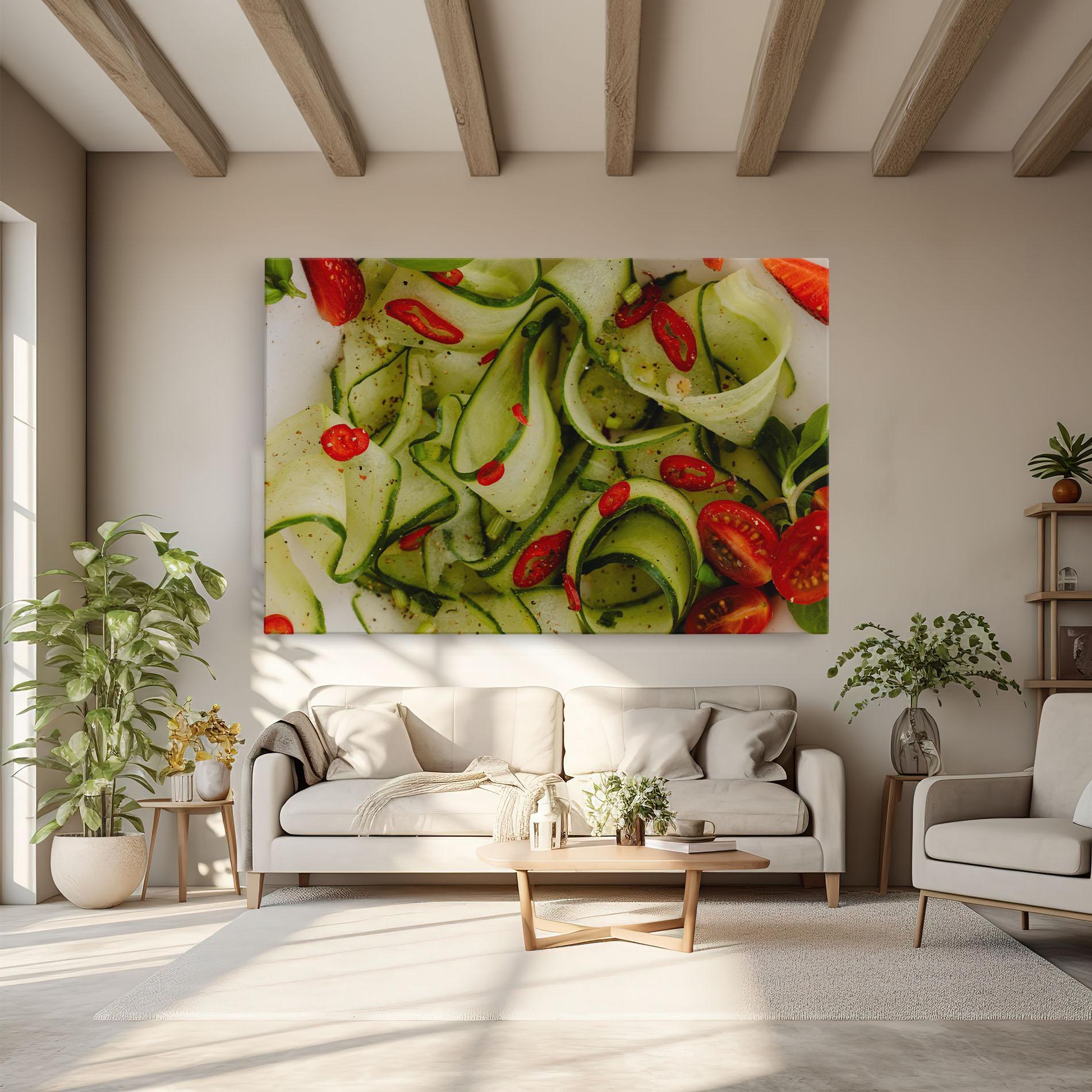 Tablou Canvas Cucumber Food mockup 6