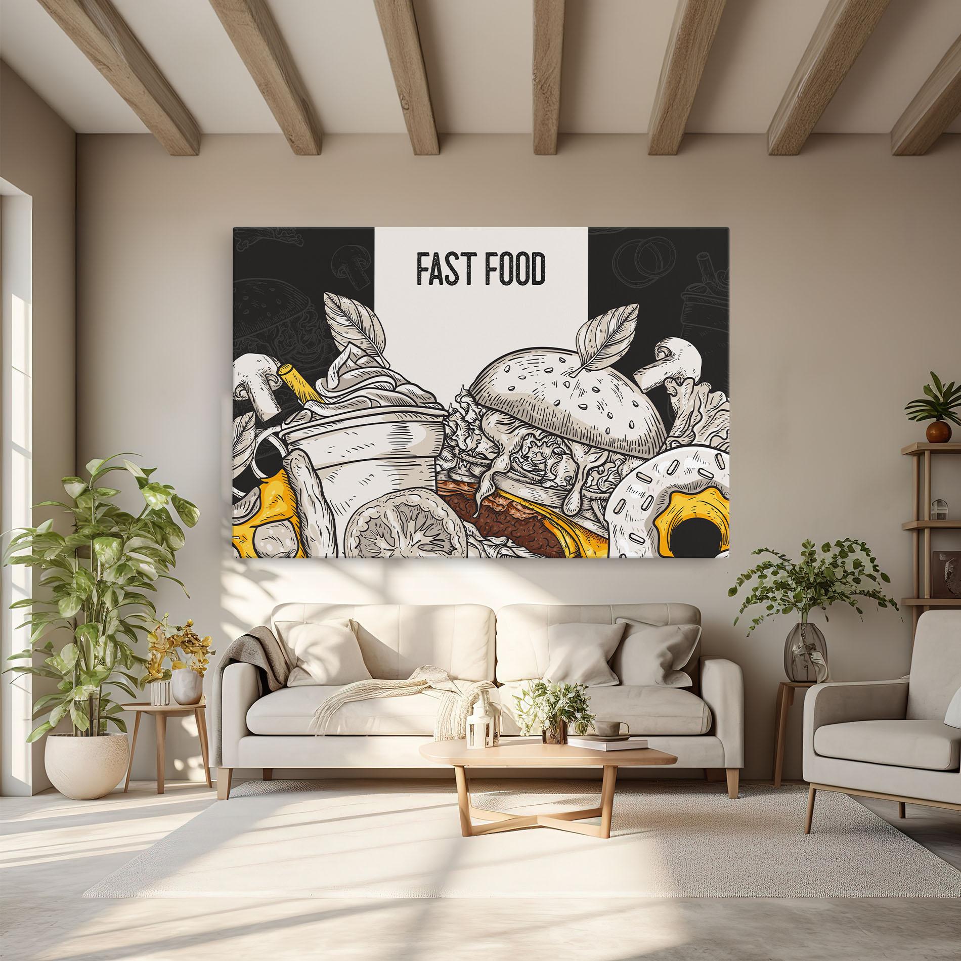 Tablou Canvas Fast Food mockup 6