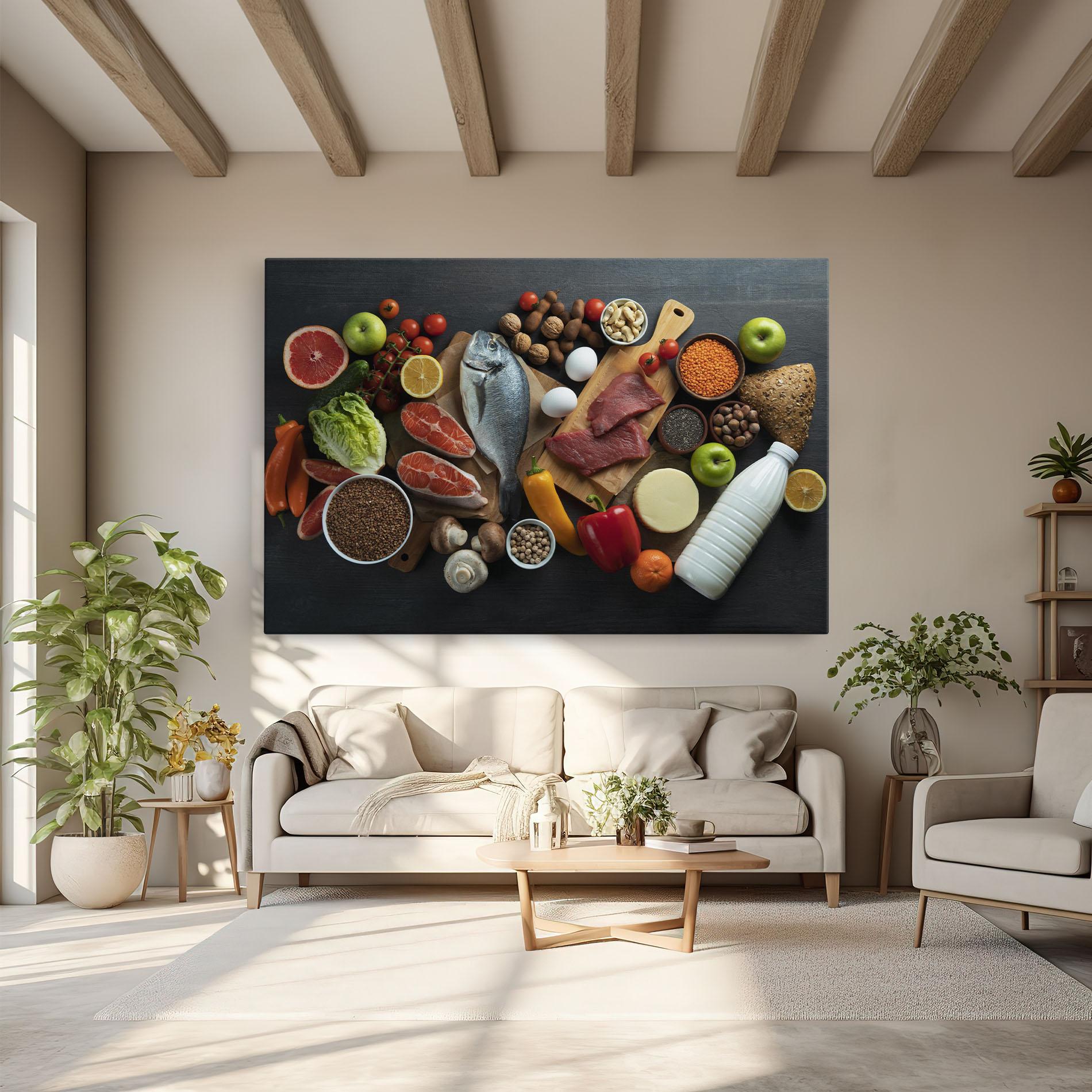 Tablou Canvas Food Ingredients mockup 6