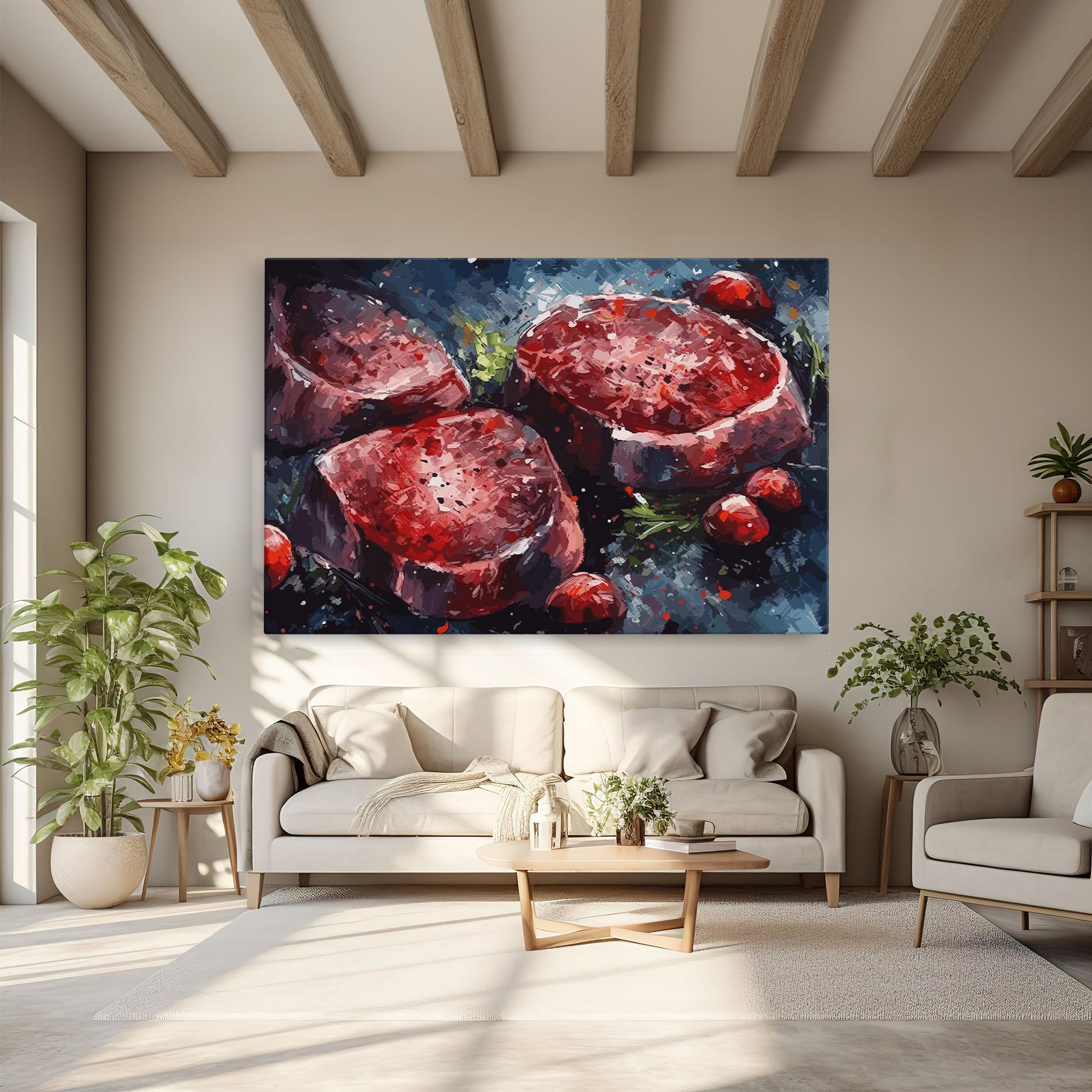 Tablou Canvas Meat Art mockup 6