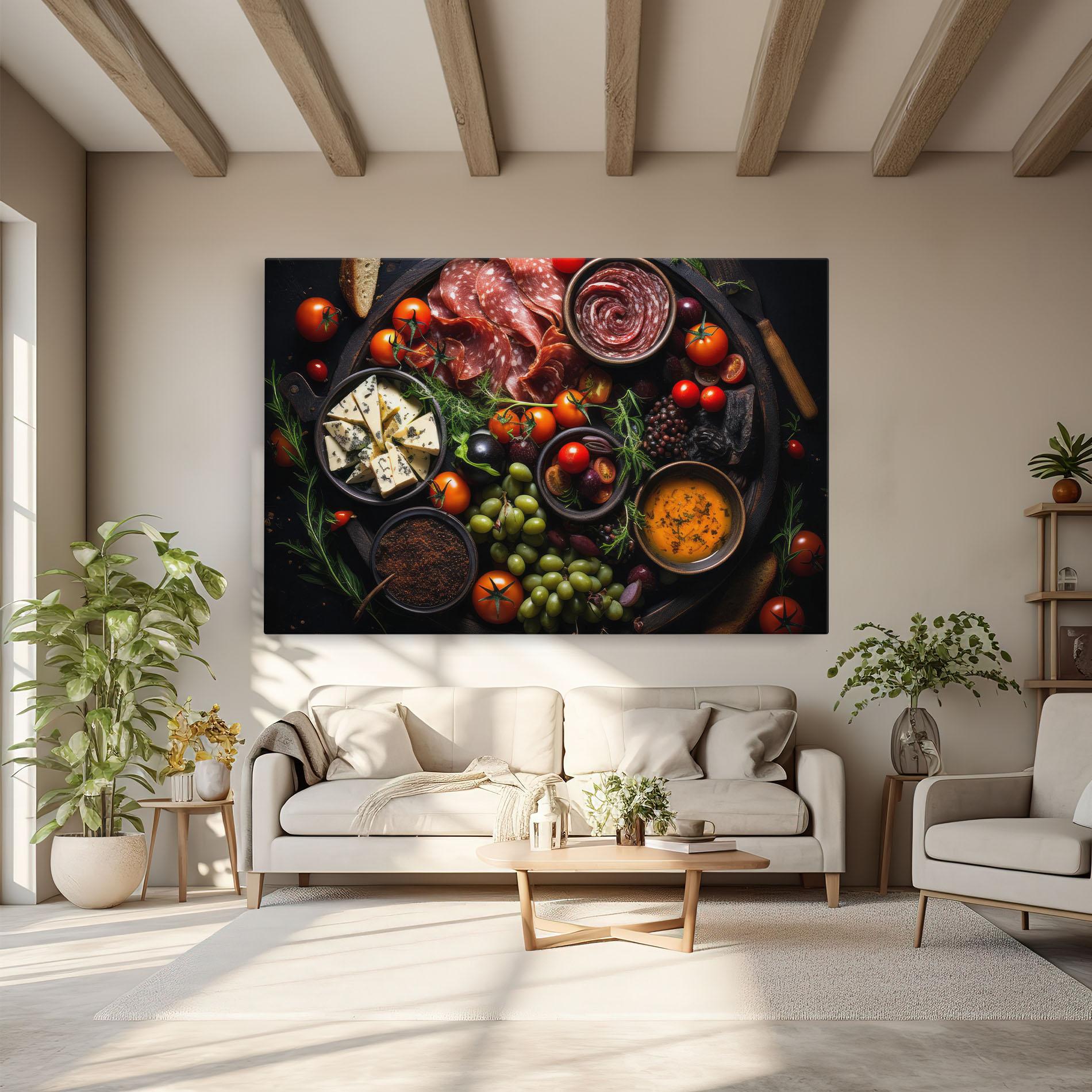 Tablou Canvas Meats Assortment mockup 6