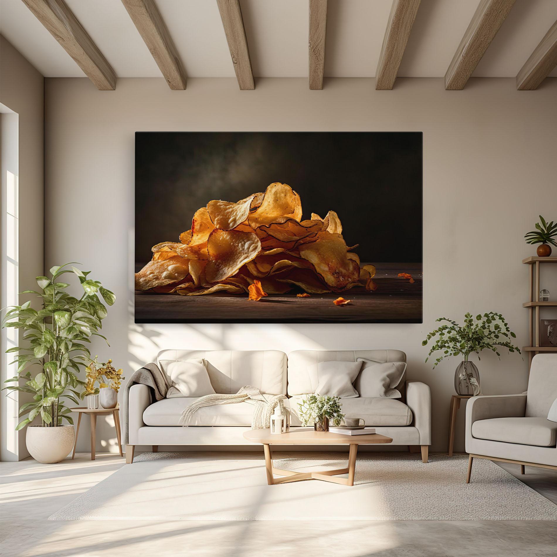 Tablou Canvas Potato Chips mockup 6
