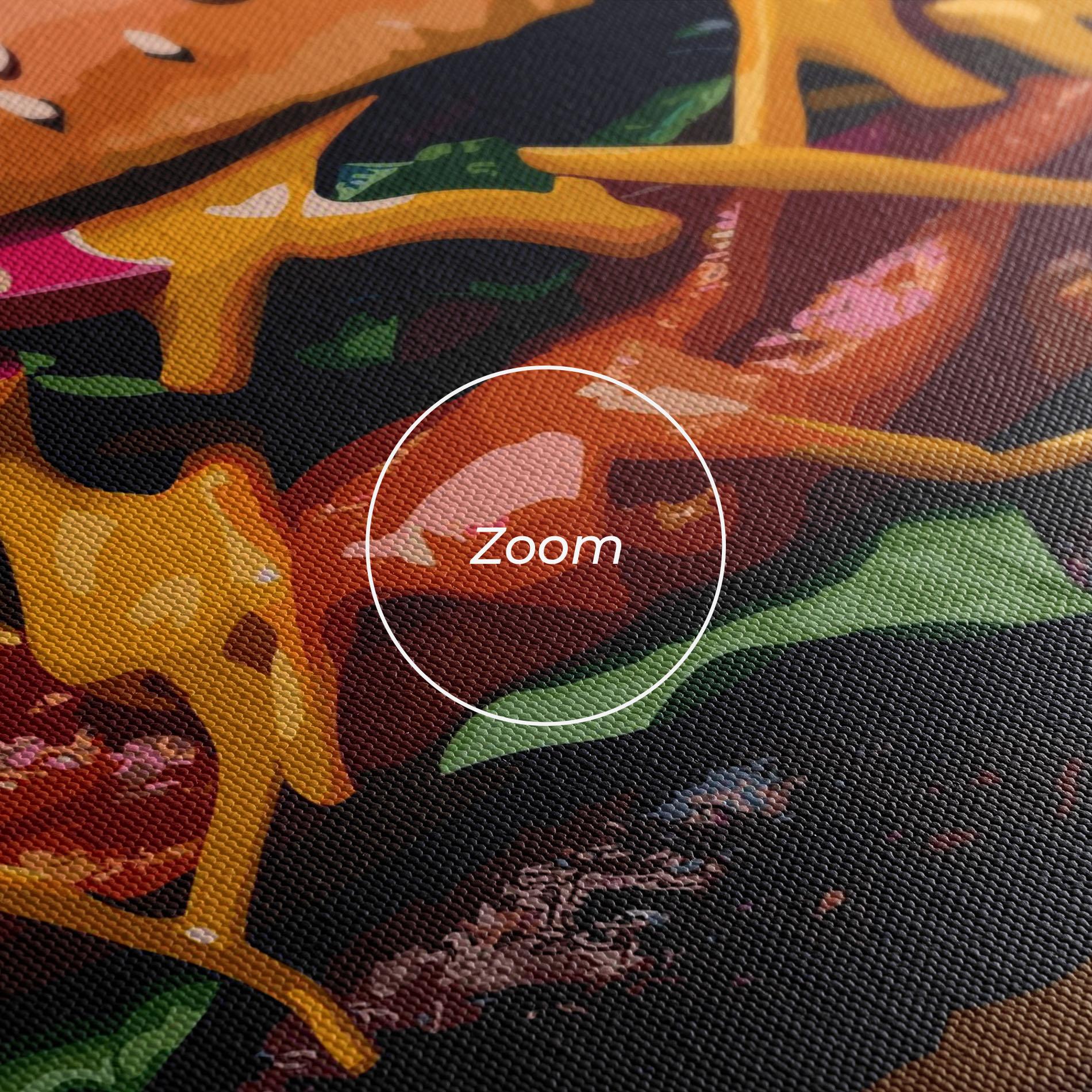 Tablou Canvas Burger Mustard mockup 3