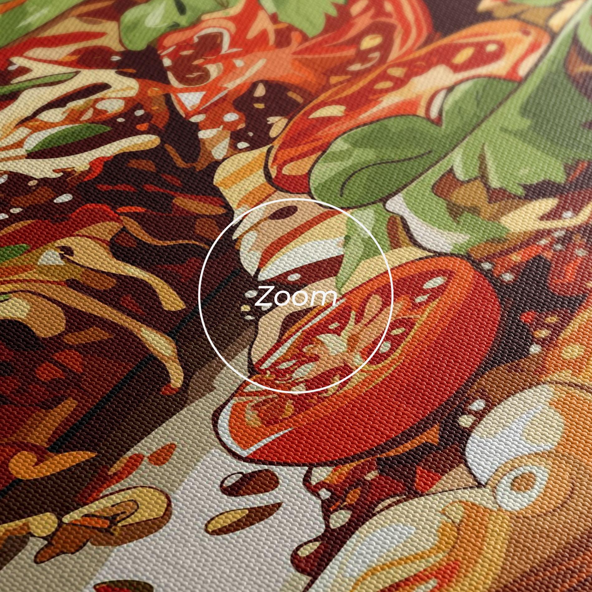 Tablou Canvas Pizza View mockup 3