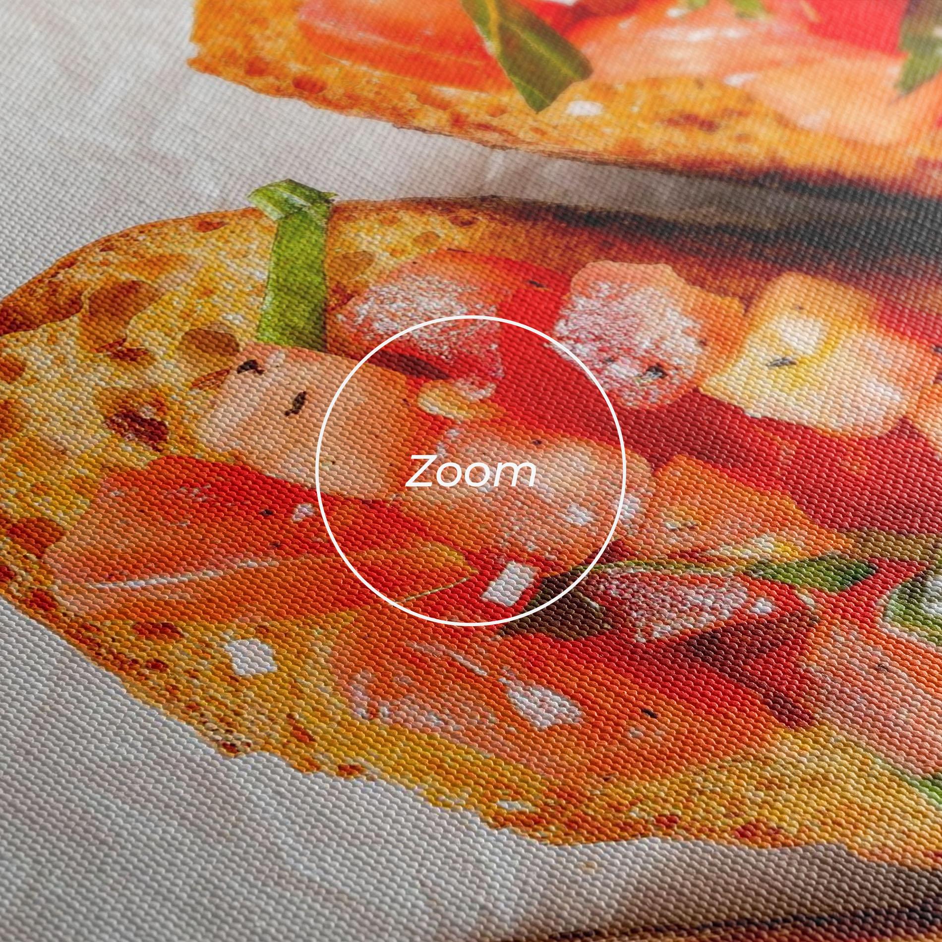 Tablou Canvas Tomatoes On Bread mockup 3