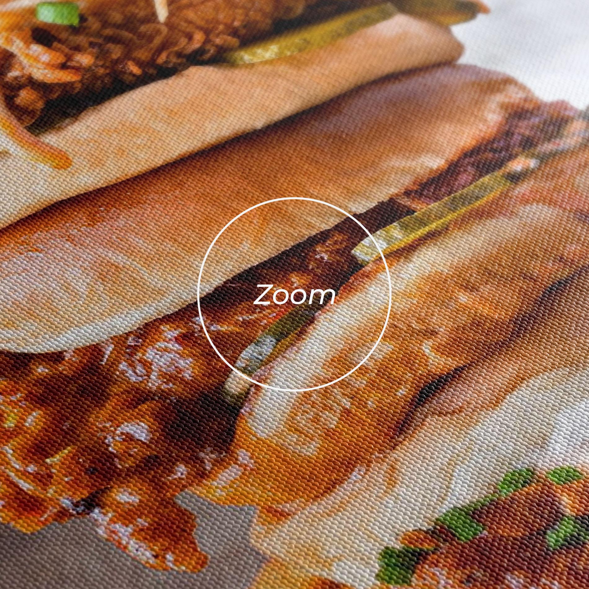 Tablou Canvas Triple Hamburger mockup 3